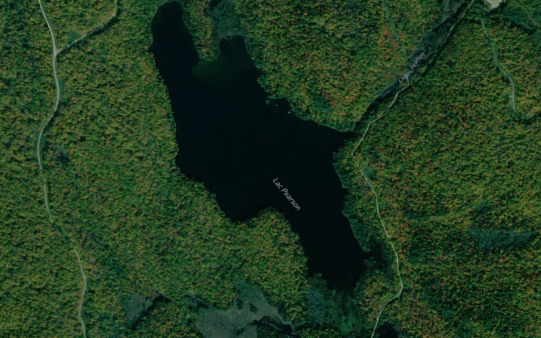 Satellite map of the Lac Pearson