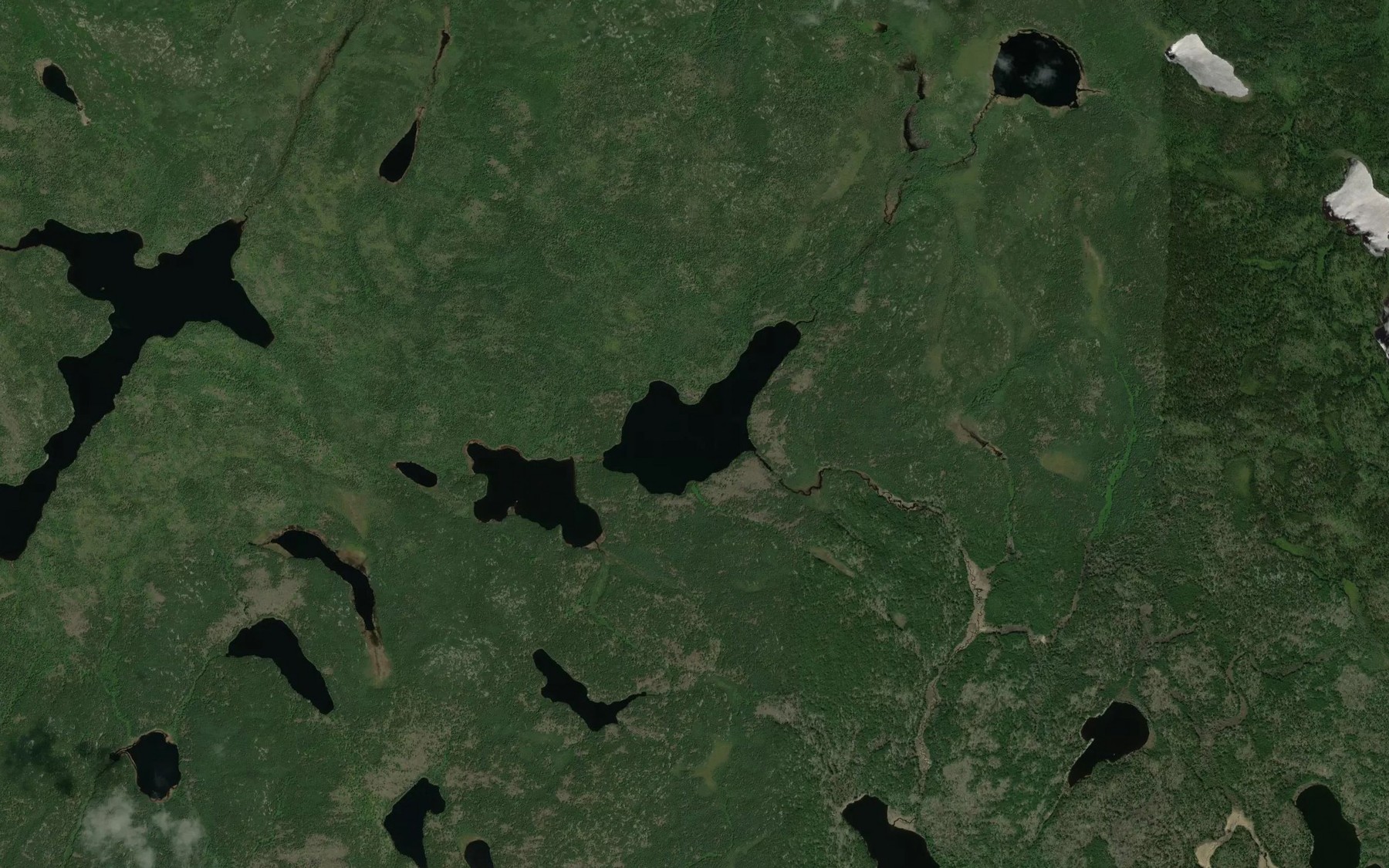 Satellite map of the Tra Lake