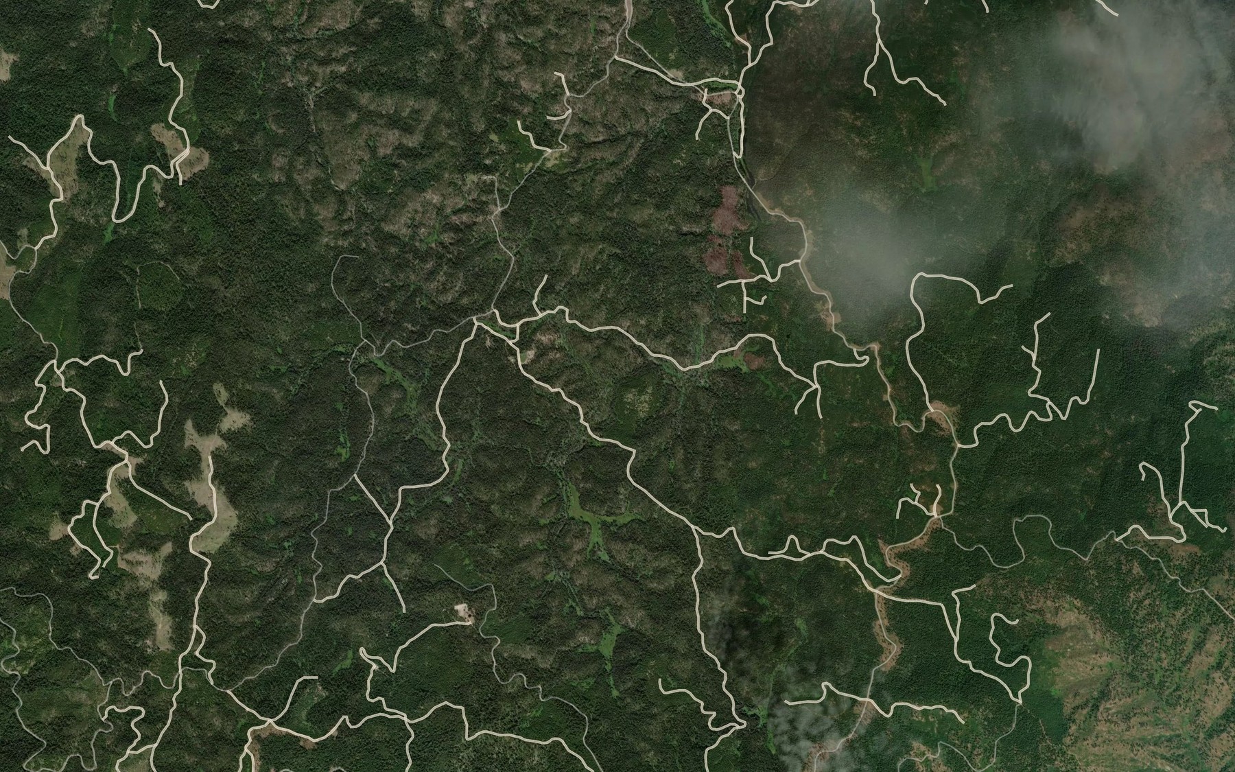 Satellite map of the Summit Creek