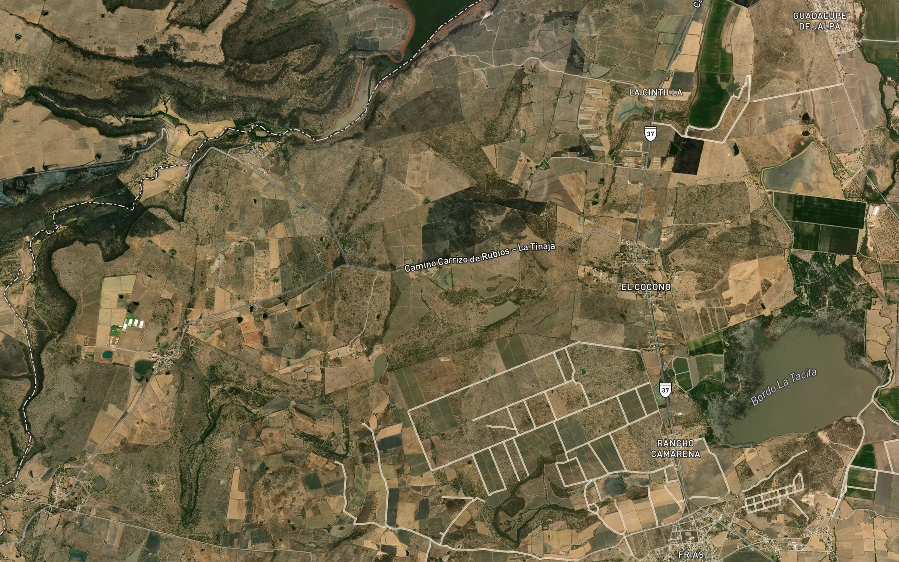 Satellite map of the Los Canos