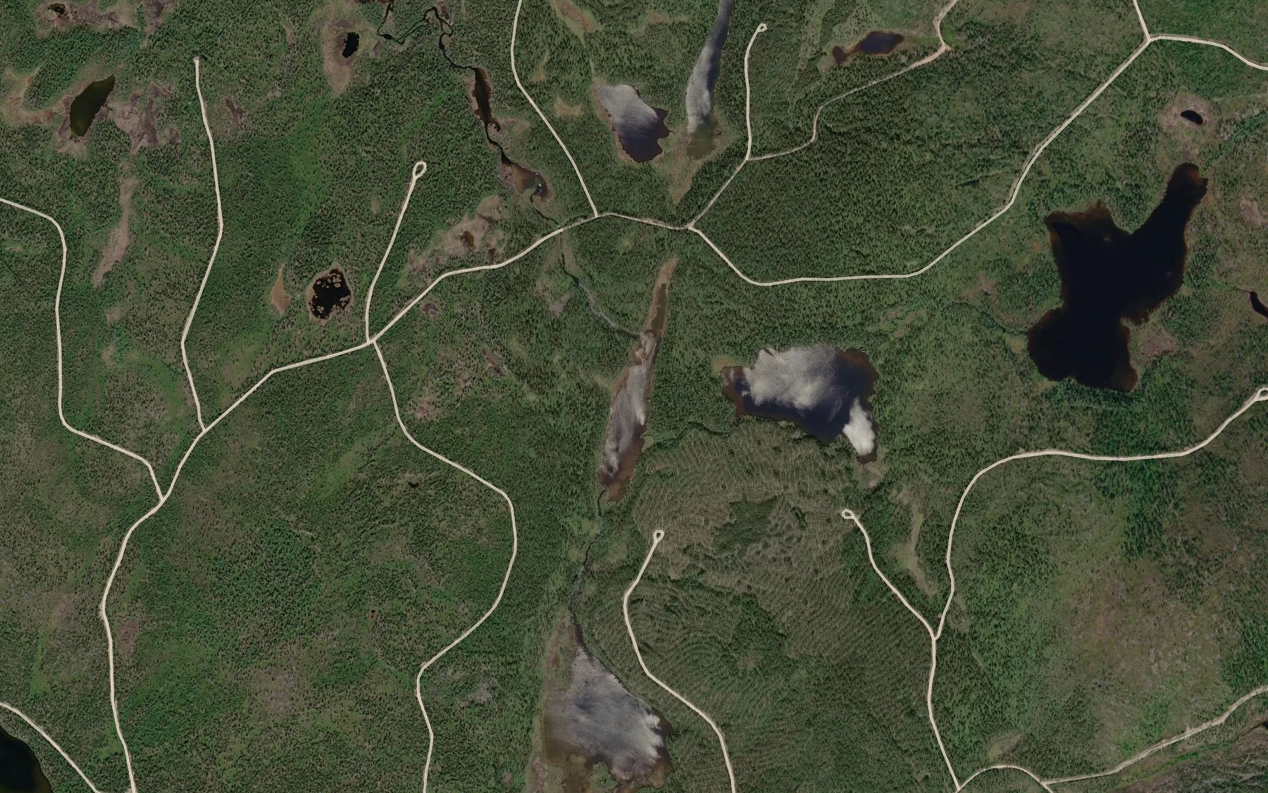 Satellite map of the Njuuvcajaavras
