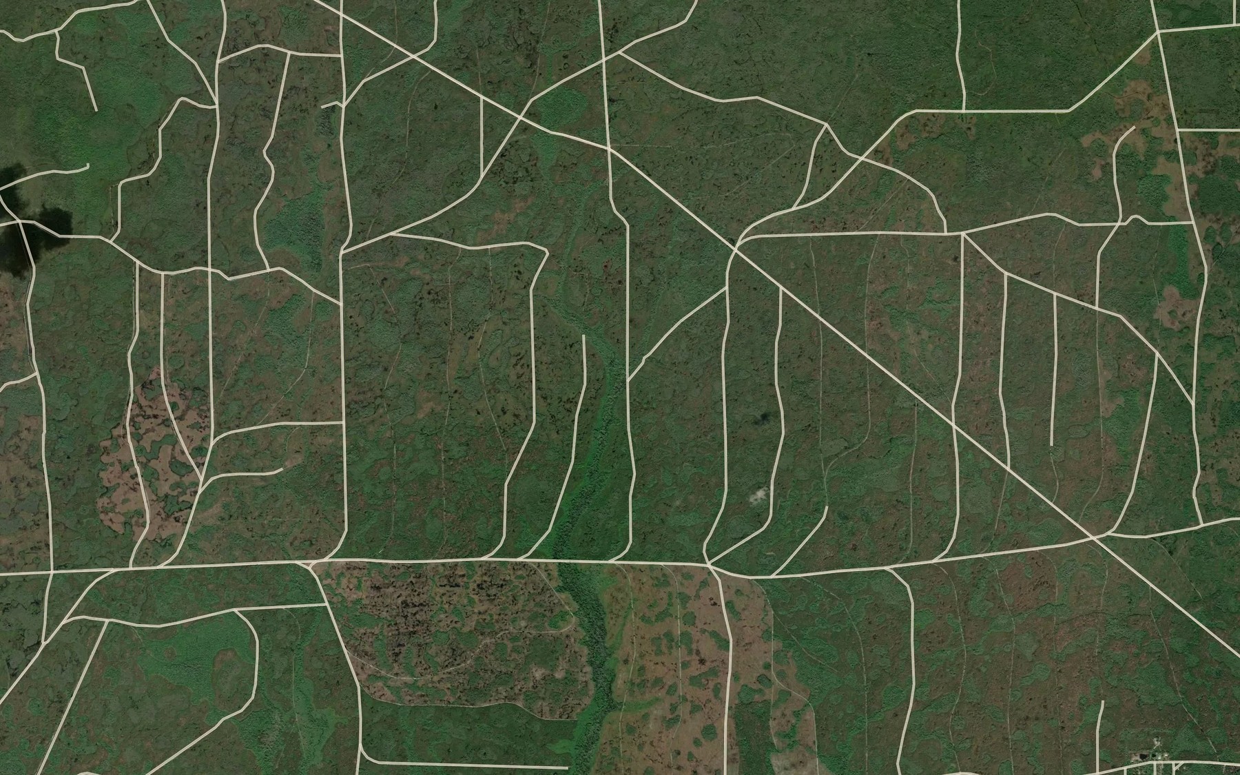 Satellite map of the Townsend Creek