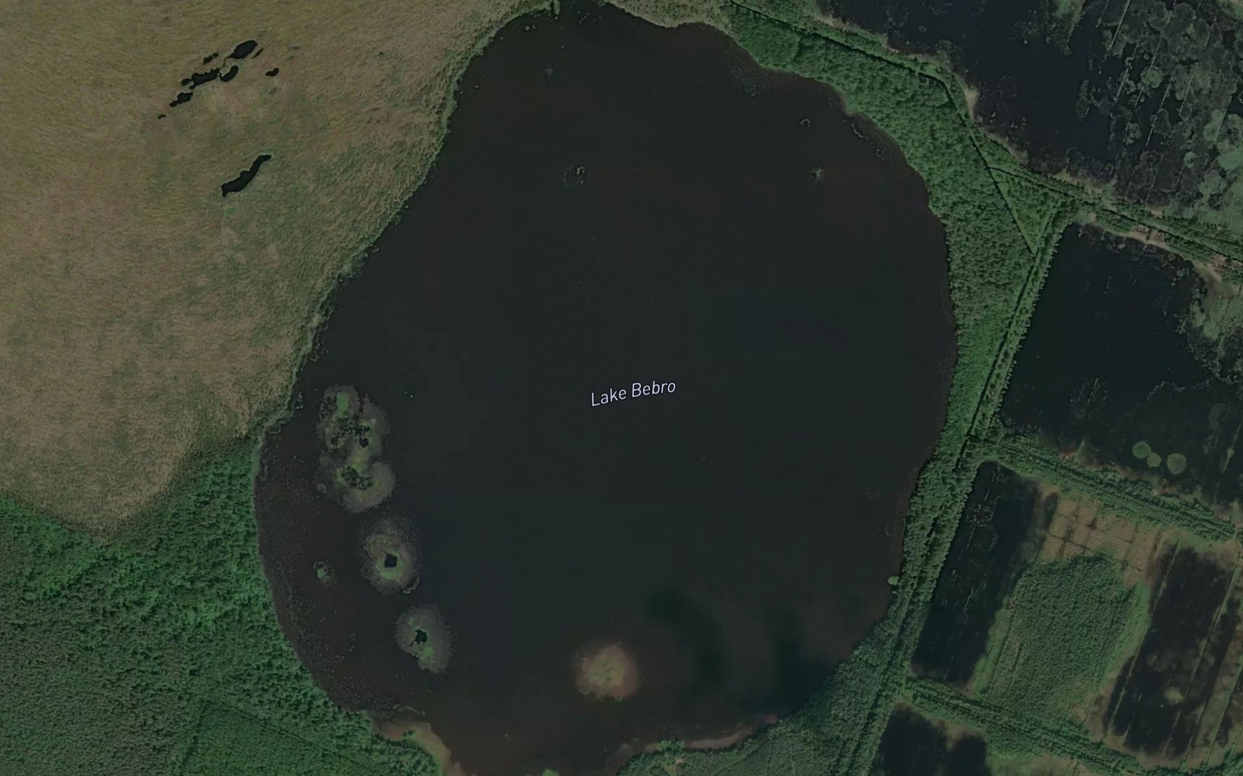 Satellite map of the Ozero Bebro