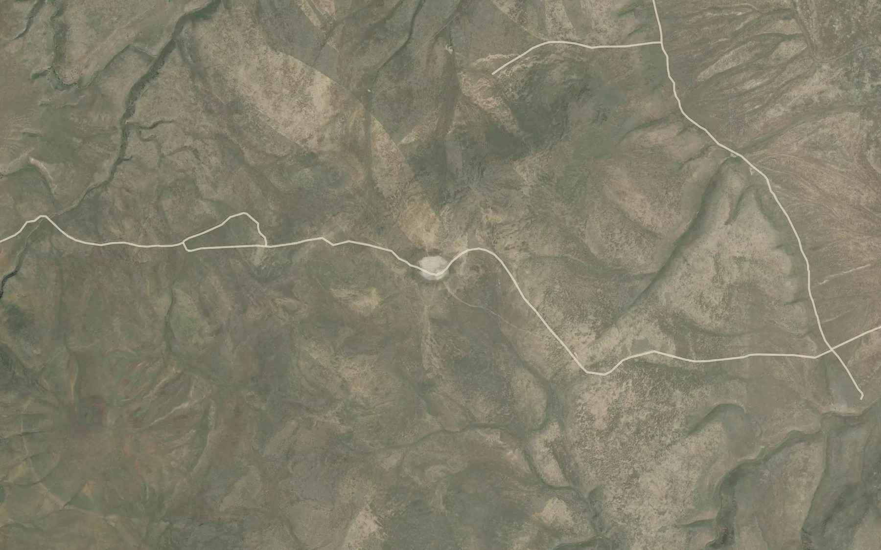 Satellite map of the McCarty Lake