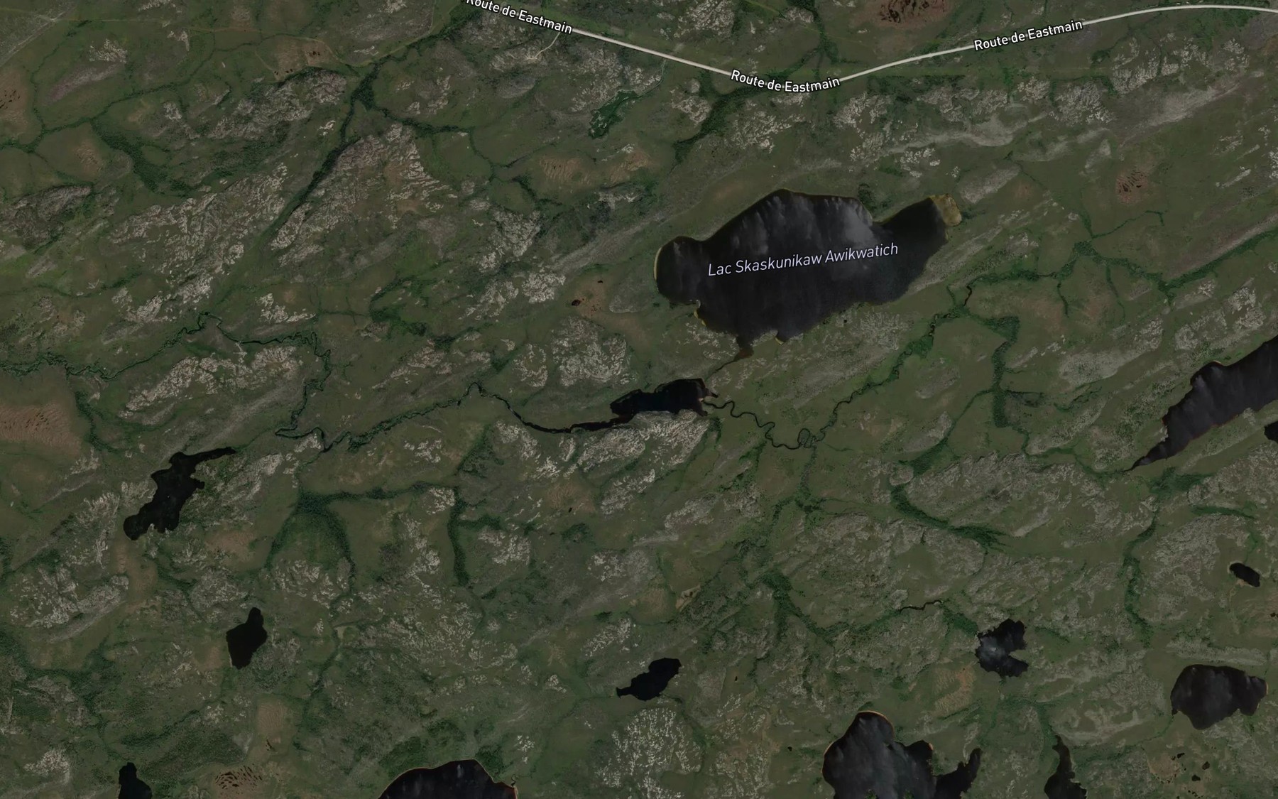 Satellite map of the Lac Apiyaumutauch