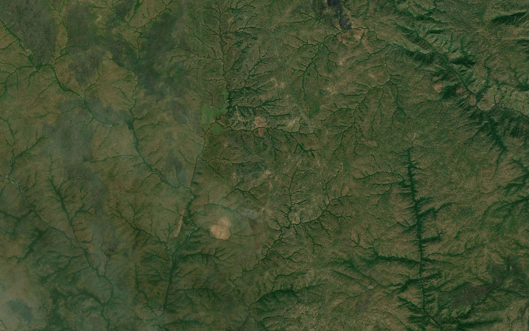Satellite map of the Mbi Doro