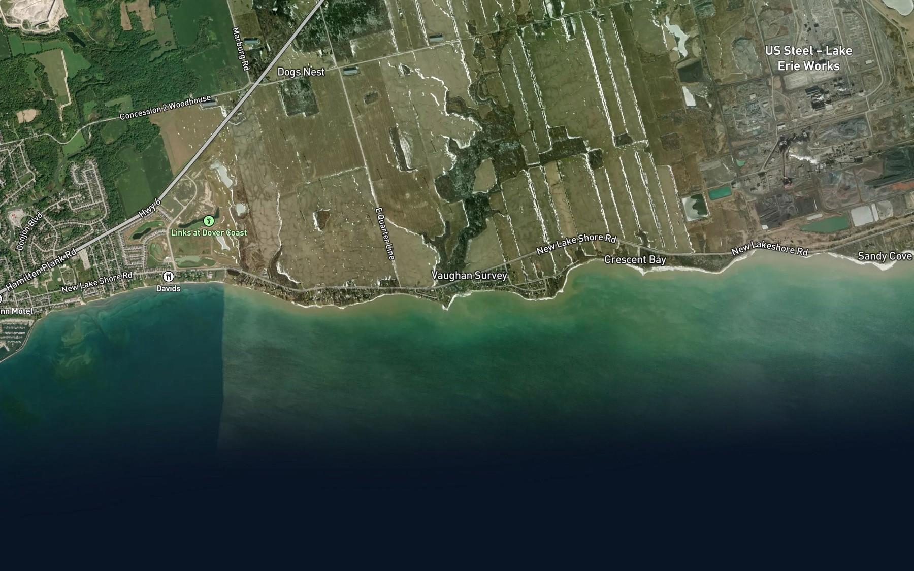 Satellite map of the Faurie's Creek