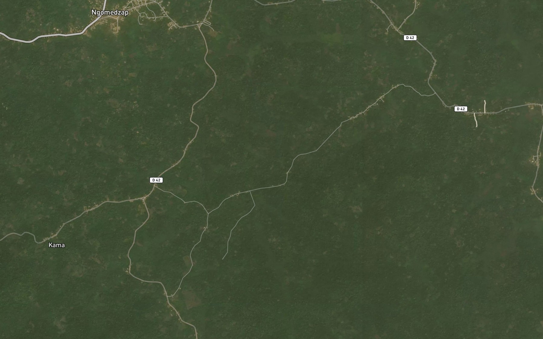 Satellite map of the Mankama