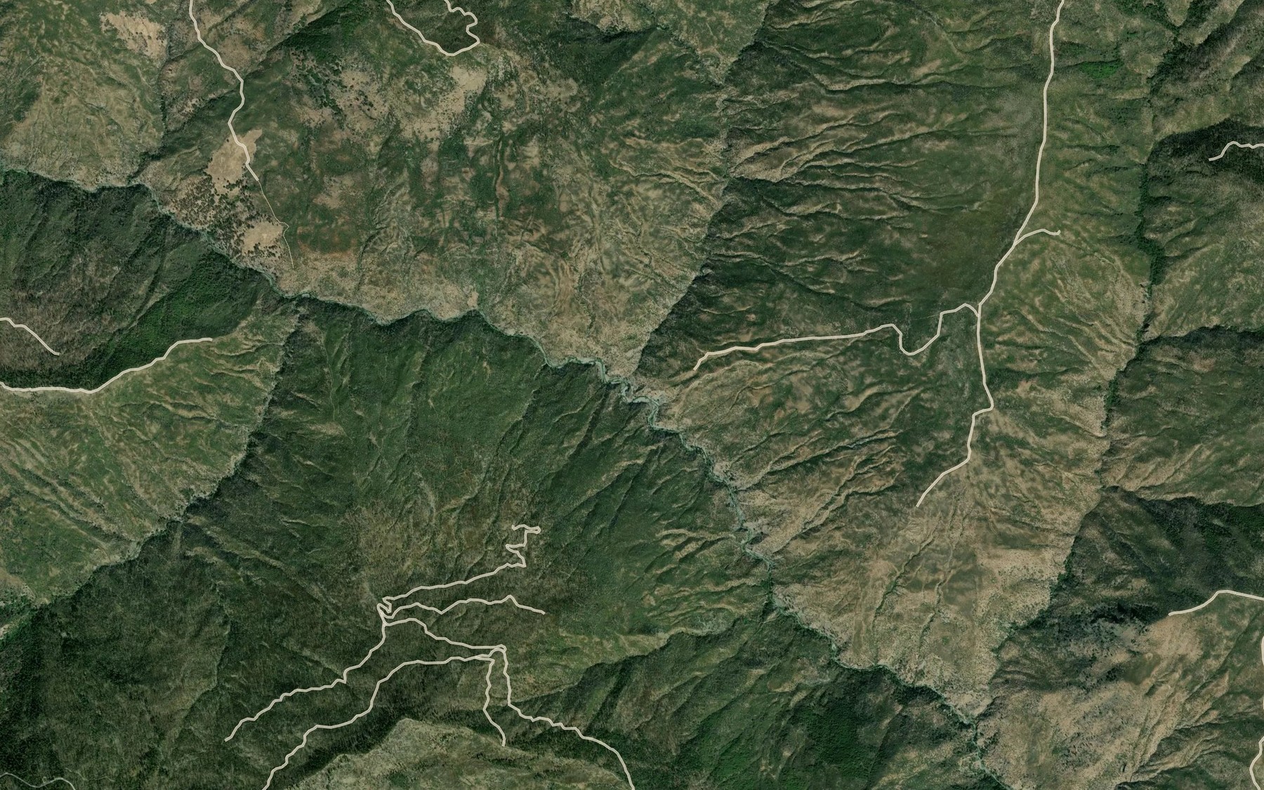 Satellite map of the Scott Creek