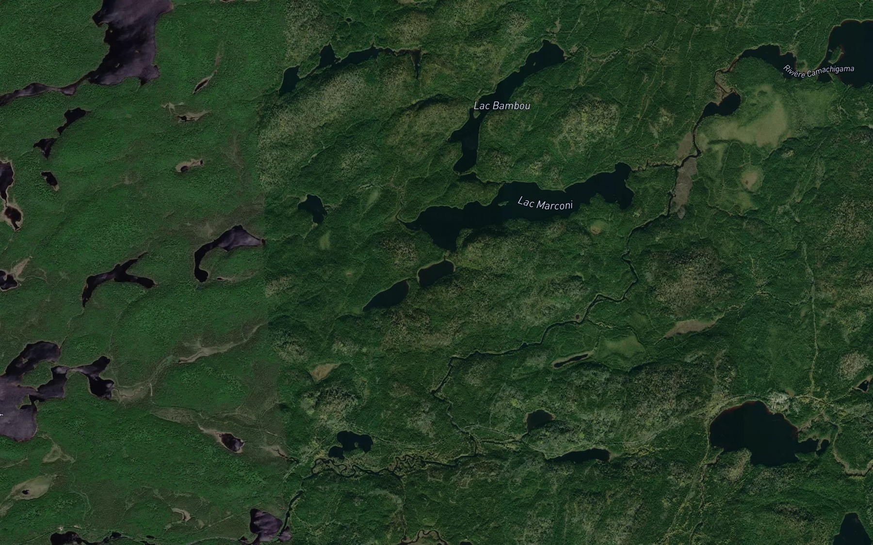 Satellite map of the Lac de l'Emule