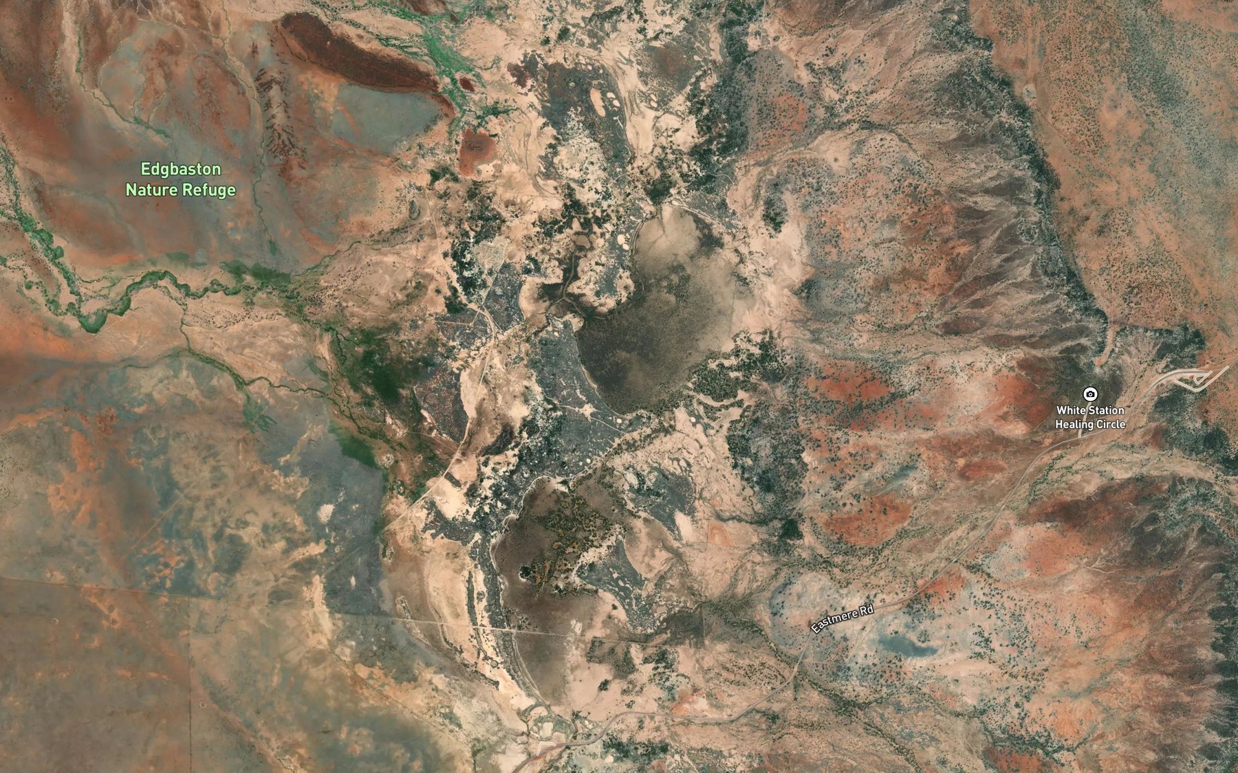 Satellite map of the Lake Mueller