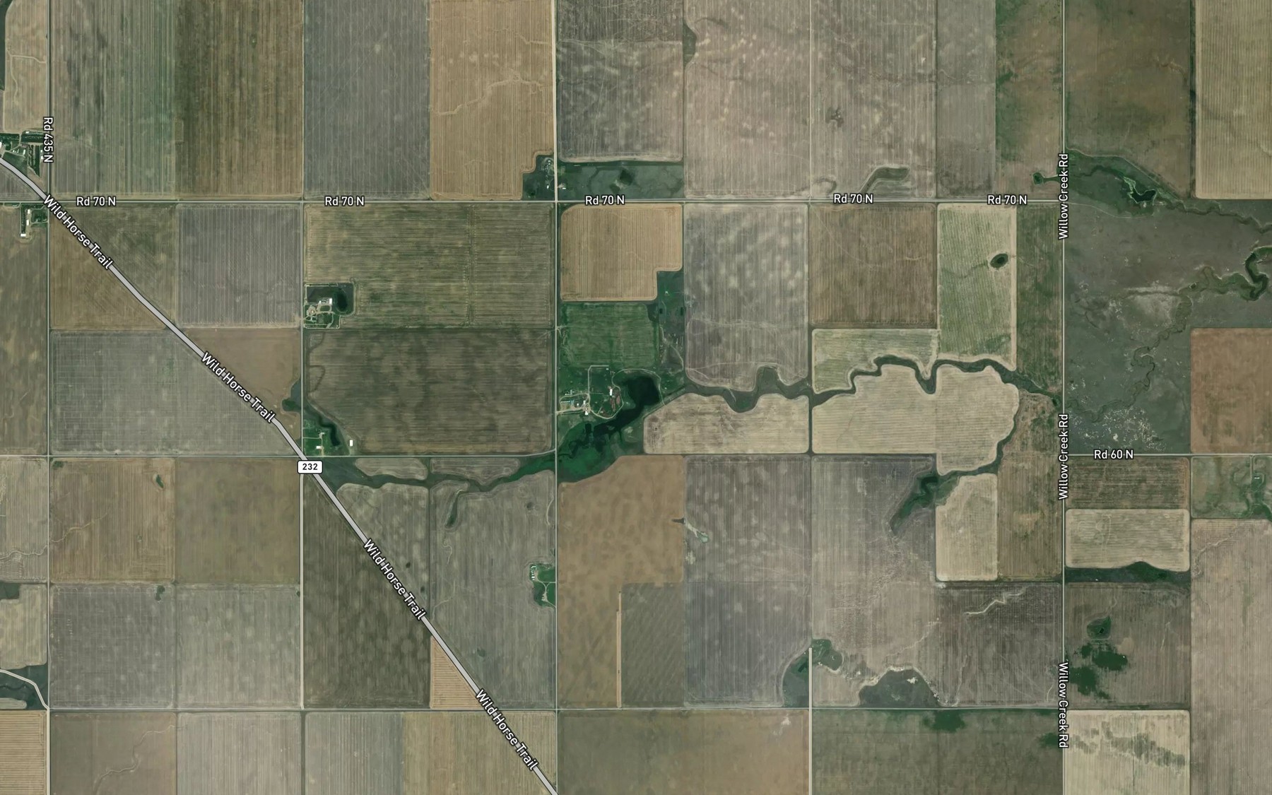 Satellite map of the Lohman Reservoir