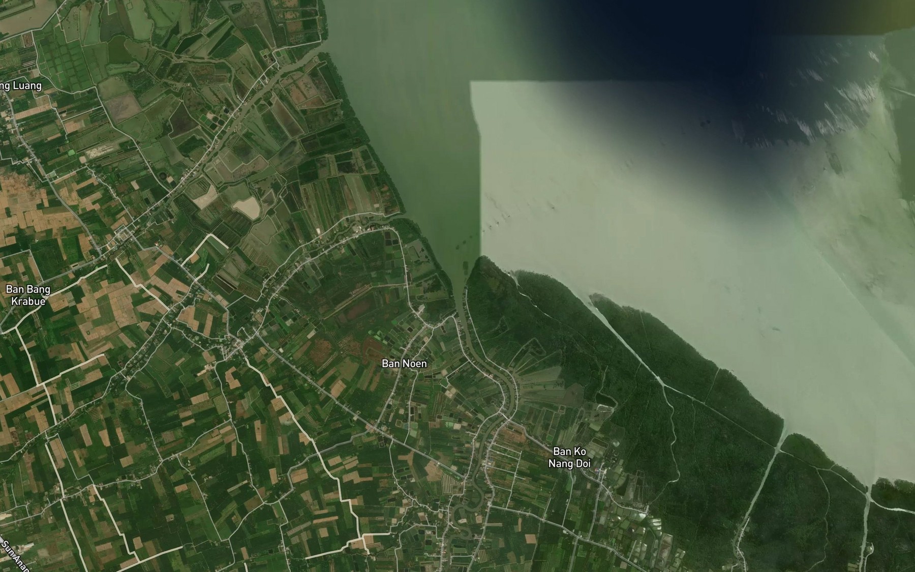 Satellite map of the Khlong Bang Chak