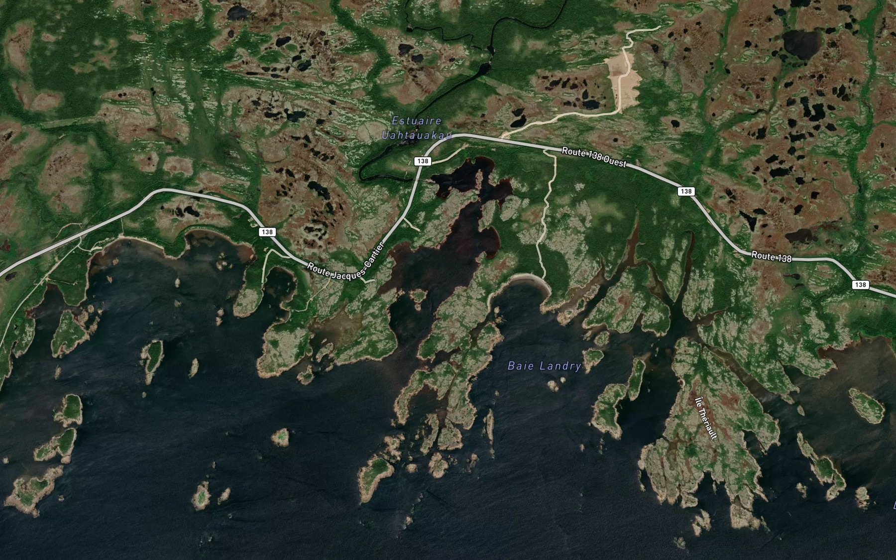Satellite map of the Baie Uahtauakau