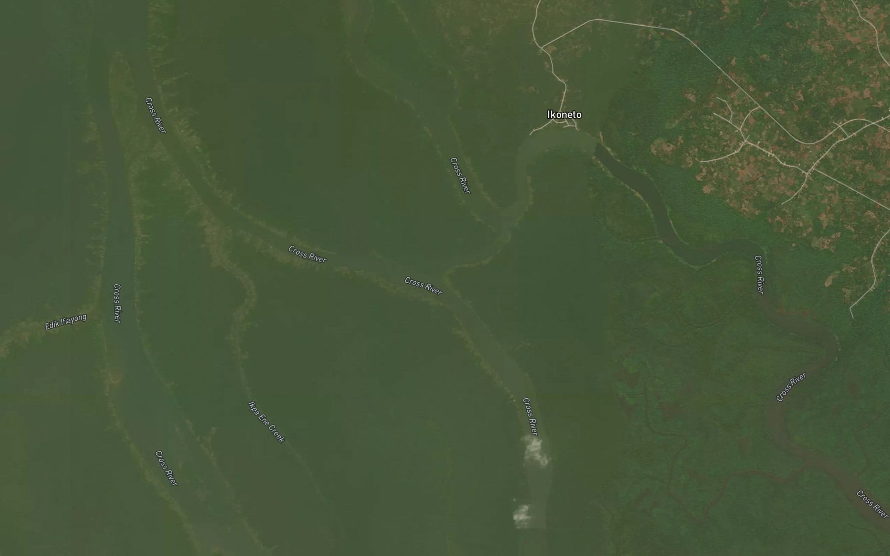 Satellite map of the Okpoko