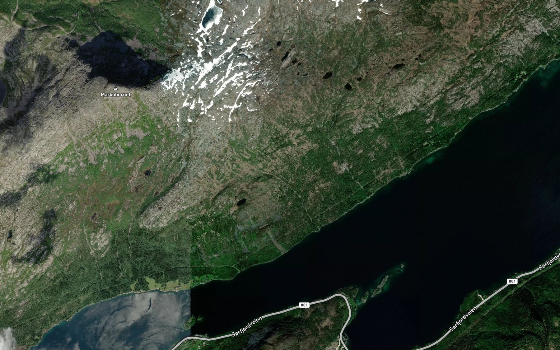 Satellite map of the Heimerelva