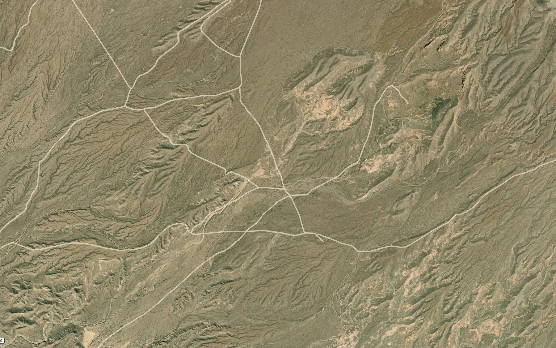Satellite map of the La Cienaga Springs