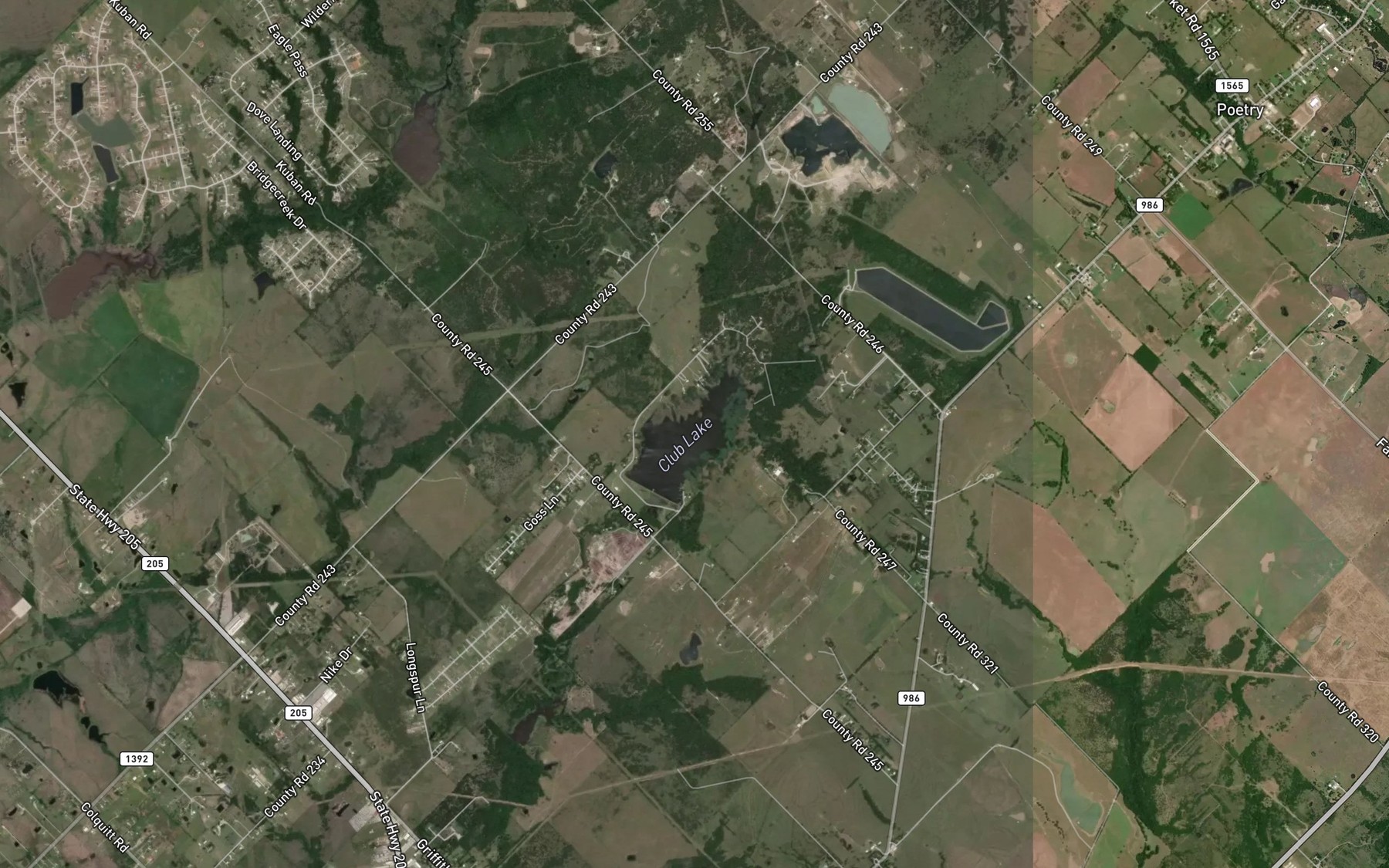 Satellite map of the Culb Lake