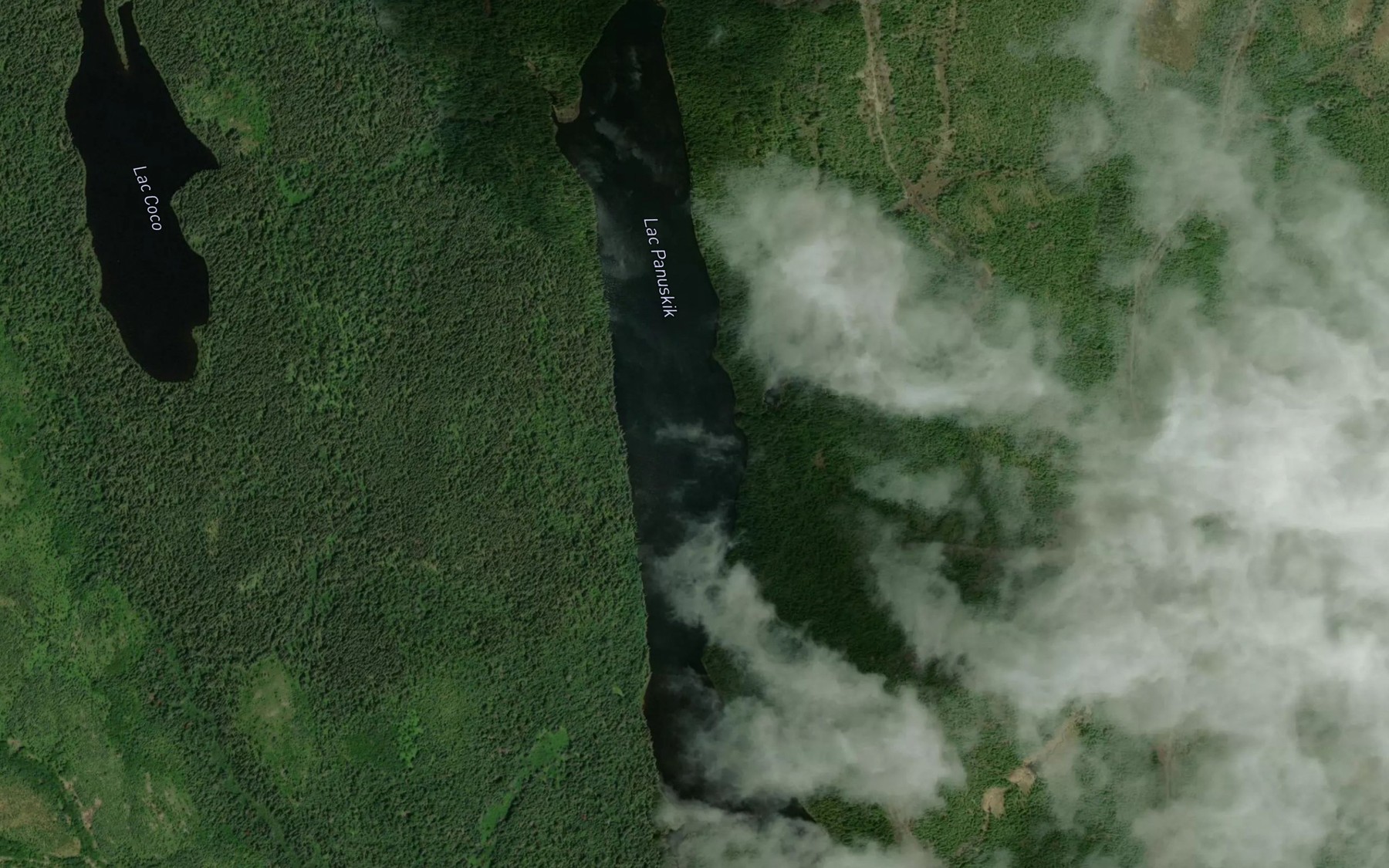 Satellite map of the Lac Panuskik