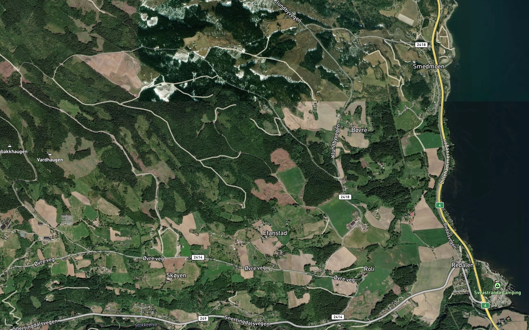 Satellite map of the Gjerdingsbekken