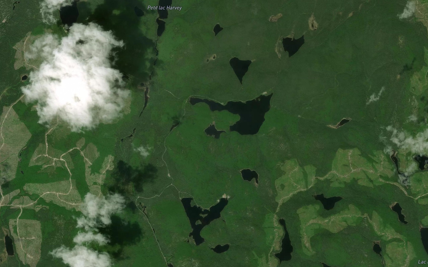 Satellite map of the Lac Ken