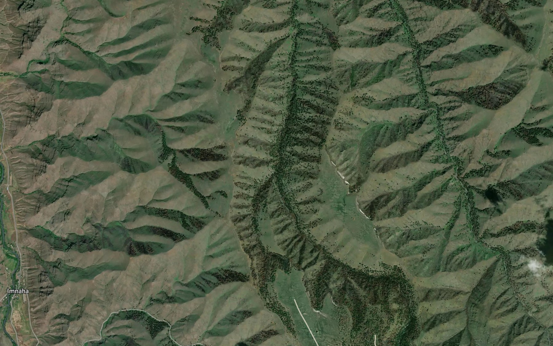 Satellite map of the Thorn Creek