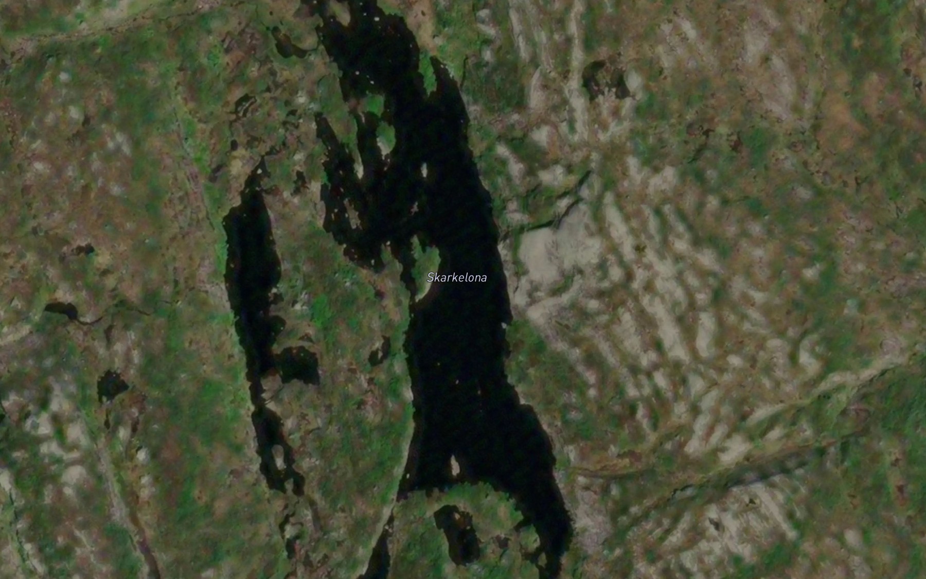 Satellite map of the Skarkelona