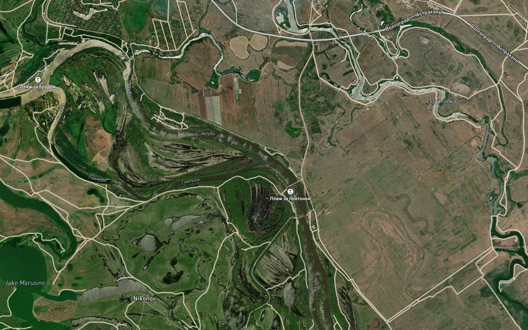 Satellite map of the Gnilusha