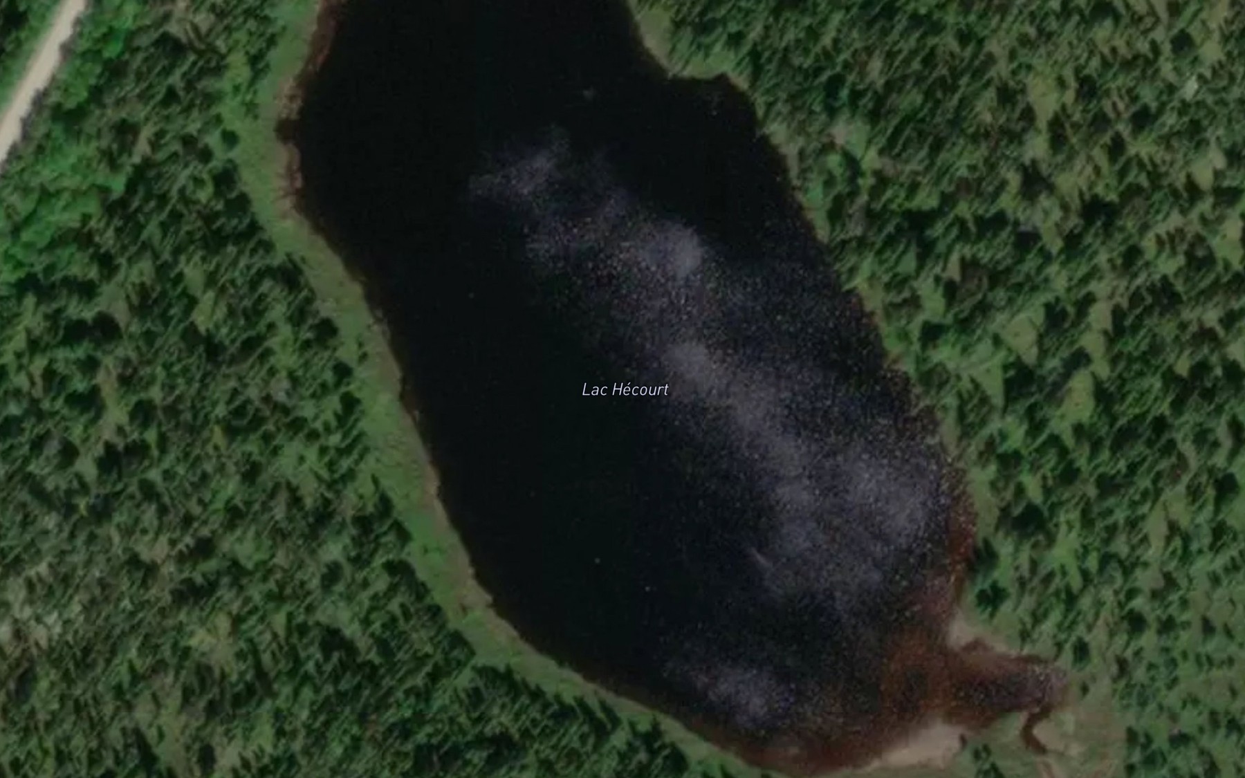 Satellite map of the Lac Hecourt