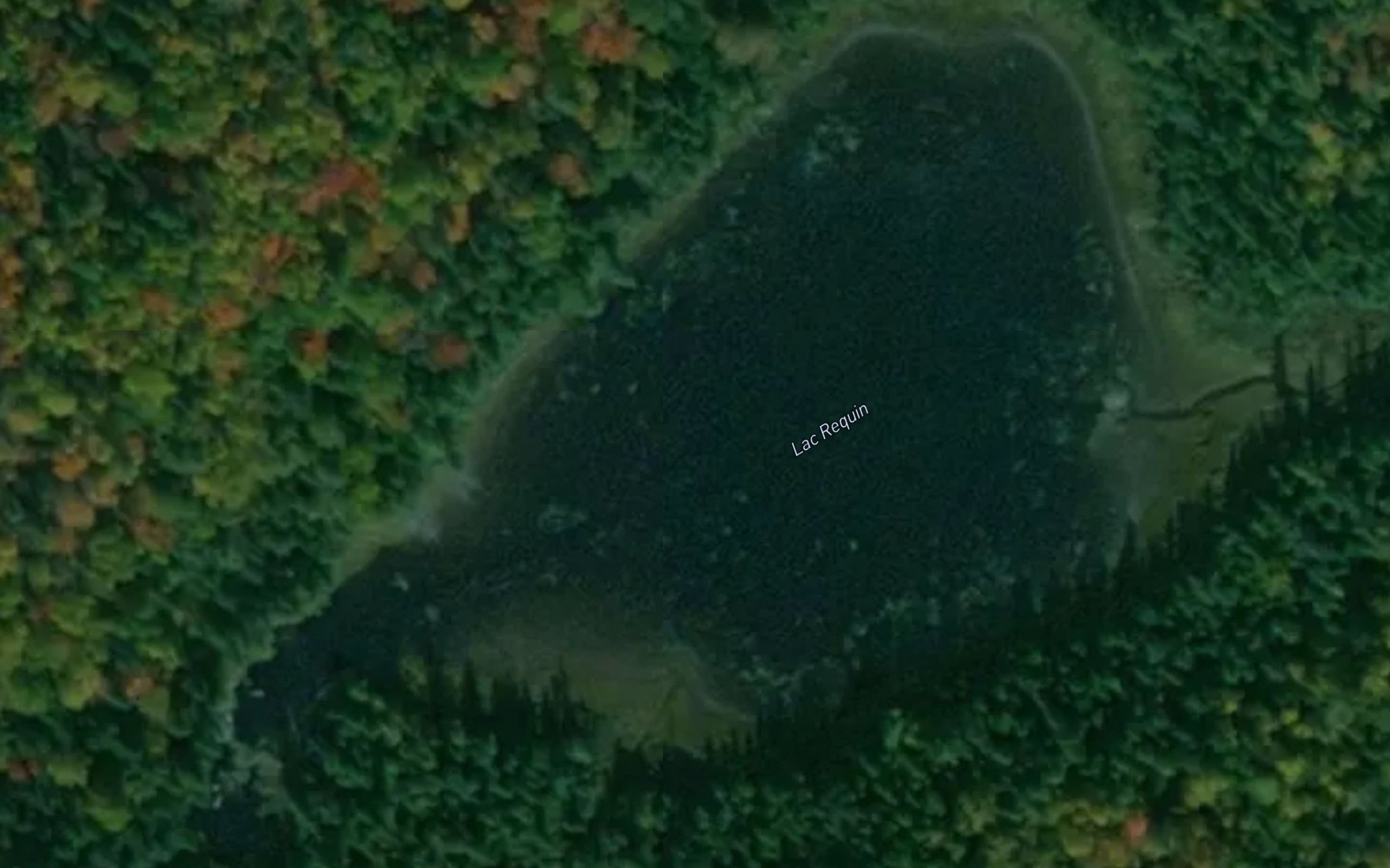 Satellite map of the Lac Requin