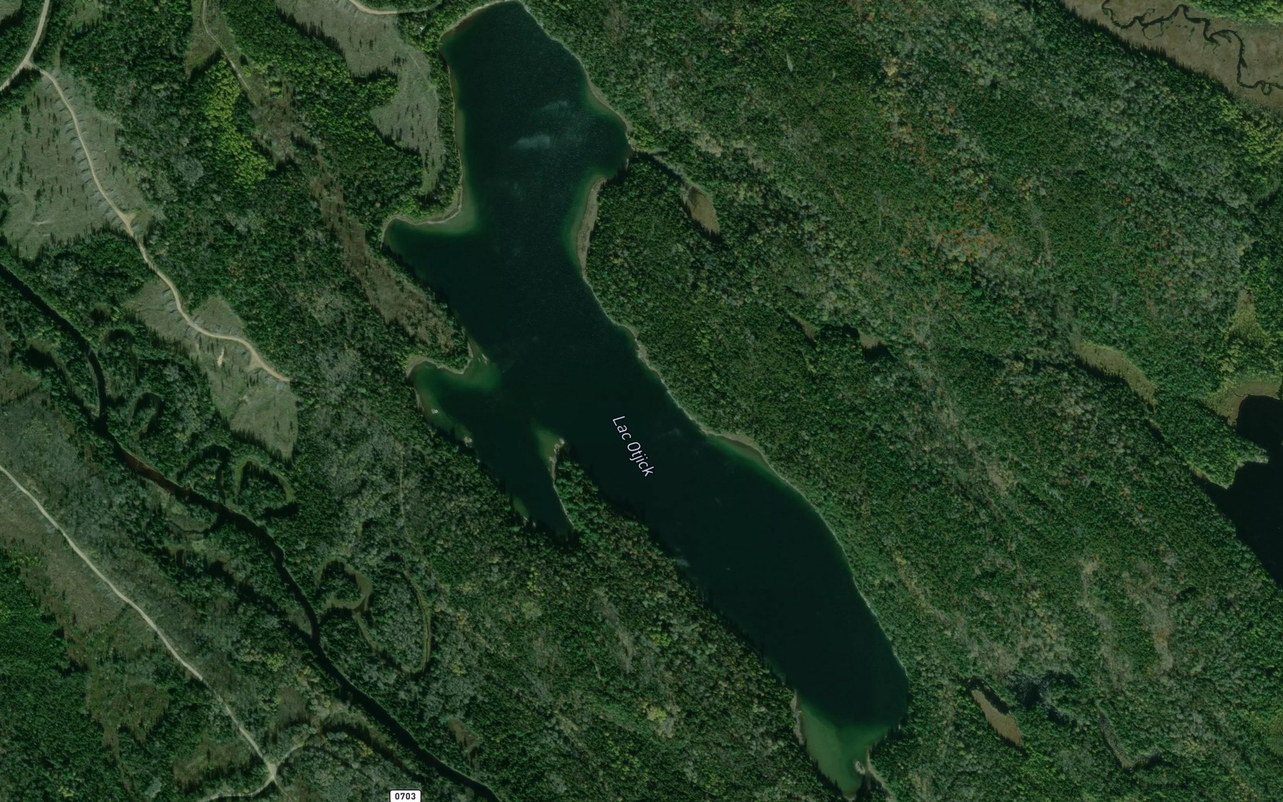 Satellite map of the Lac Otjick
