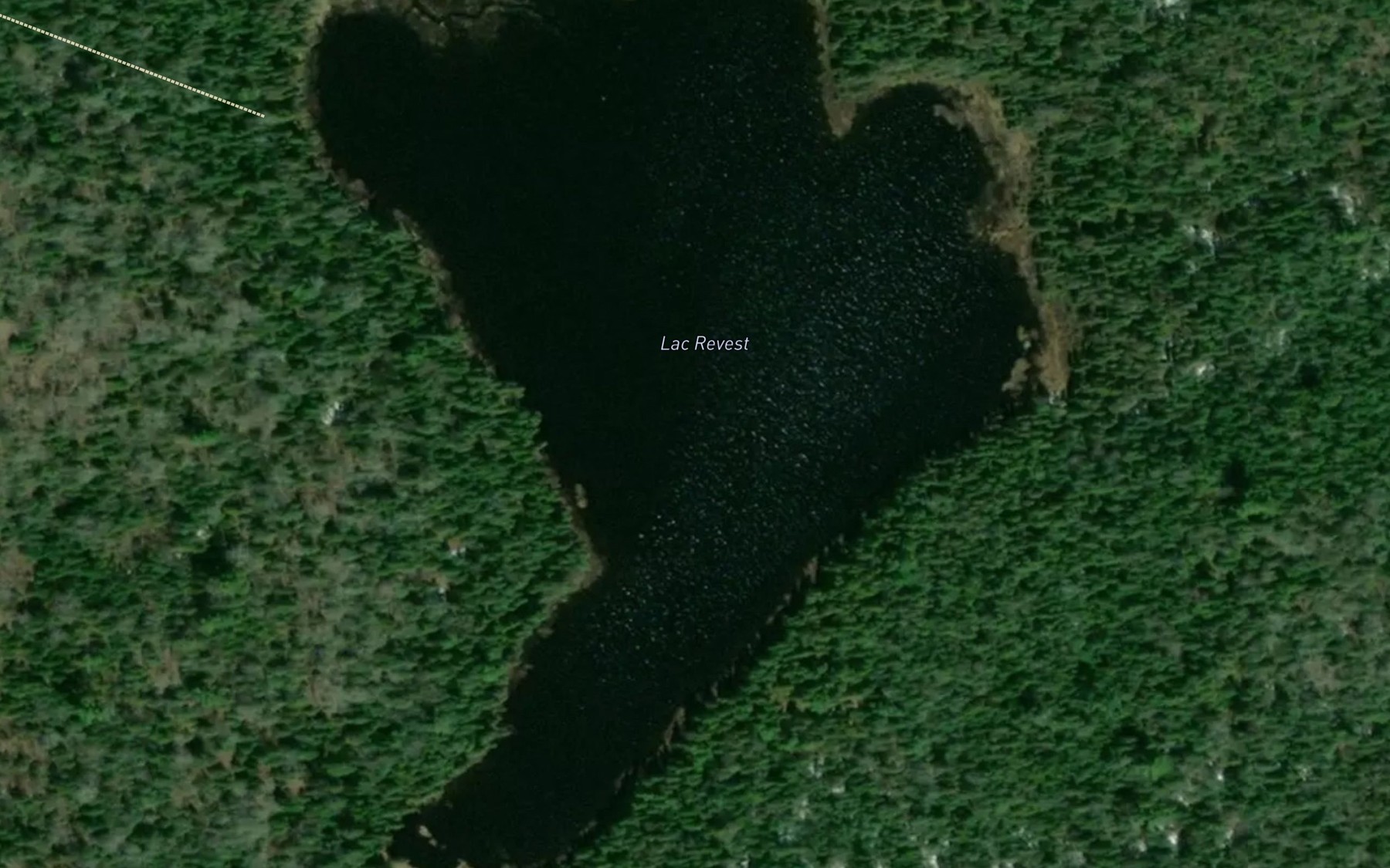 Satellite map of the Lac Revest