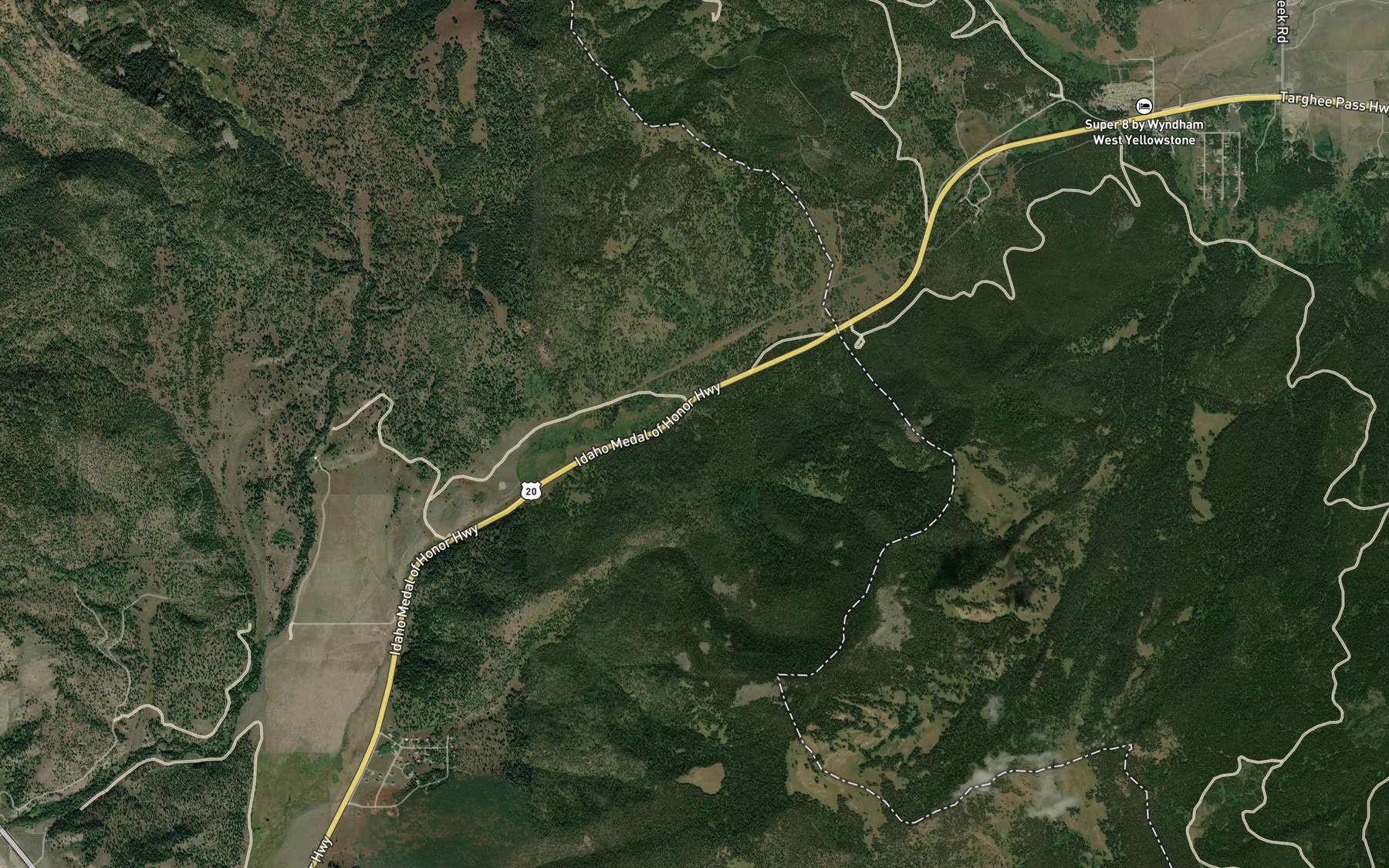Satellite map of the Howard Spring