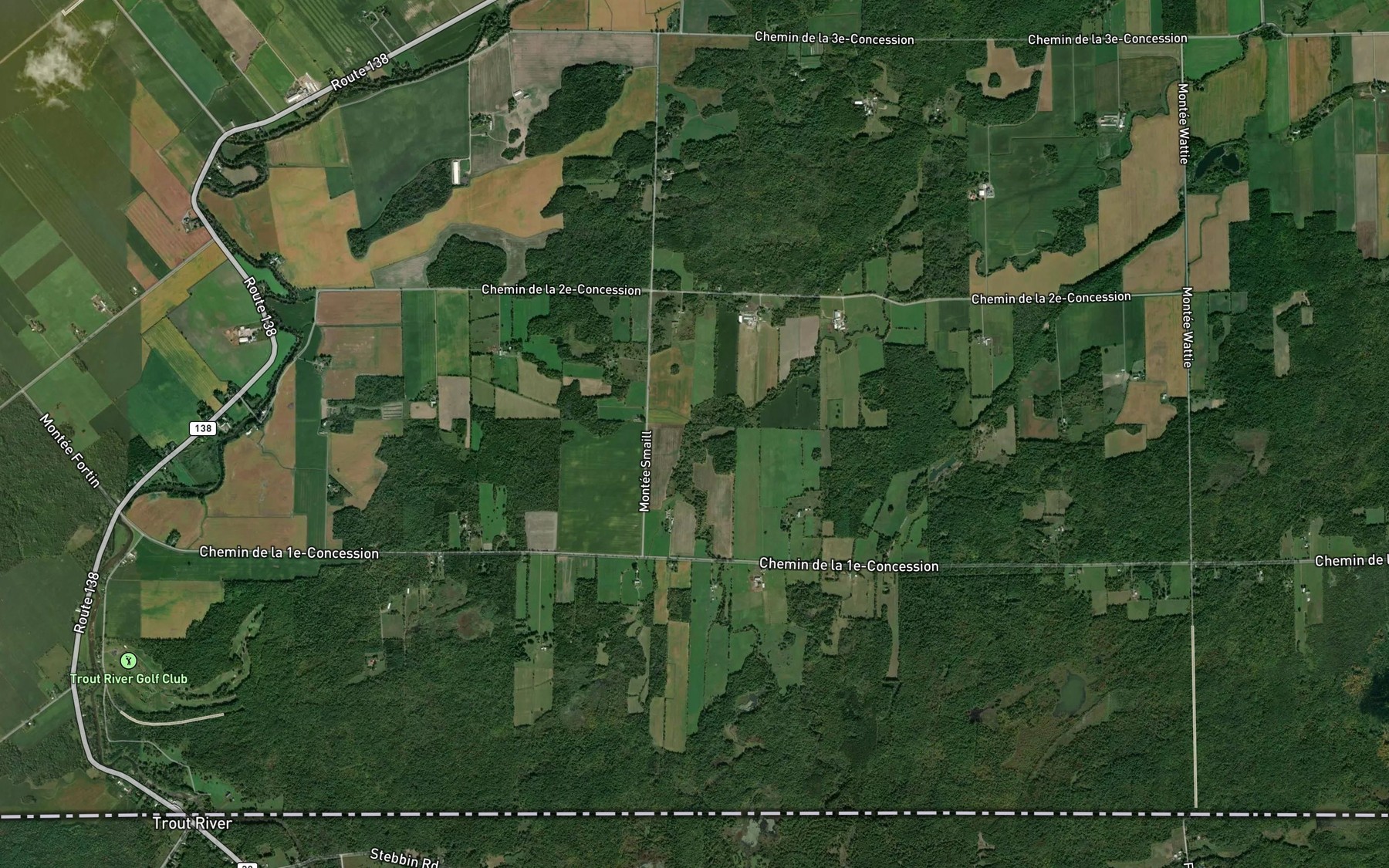 Satellite map of the Decharge Hamilton