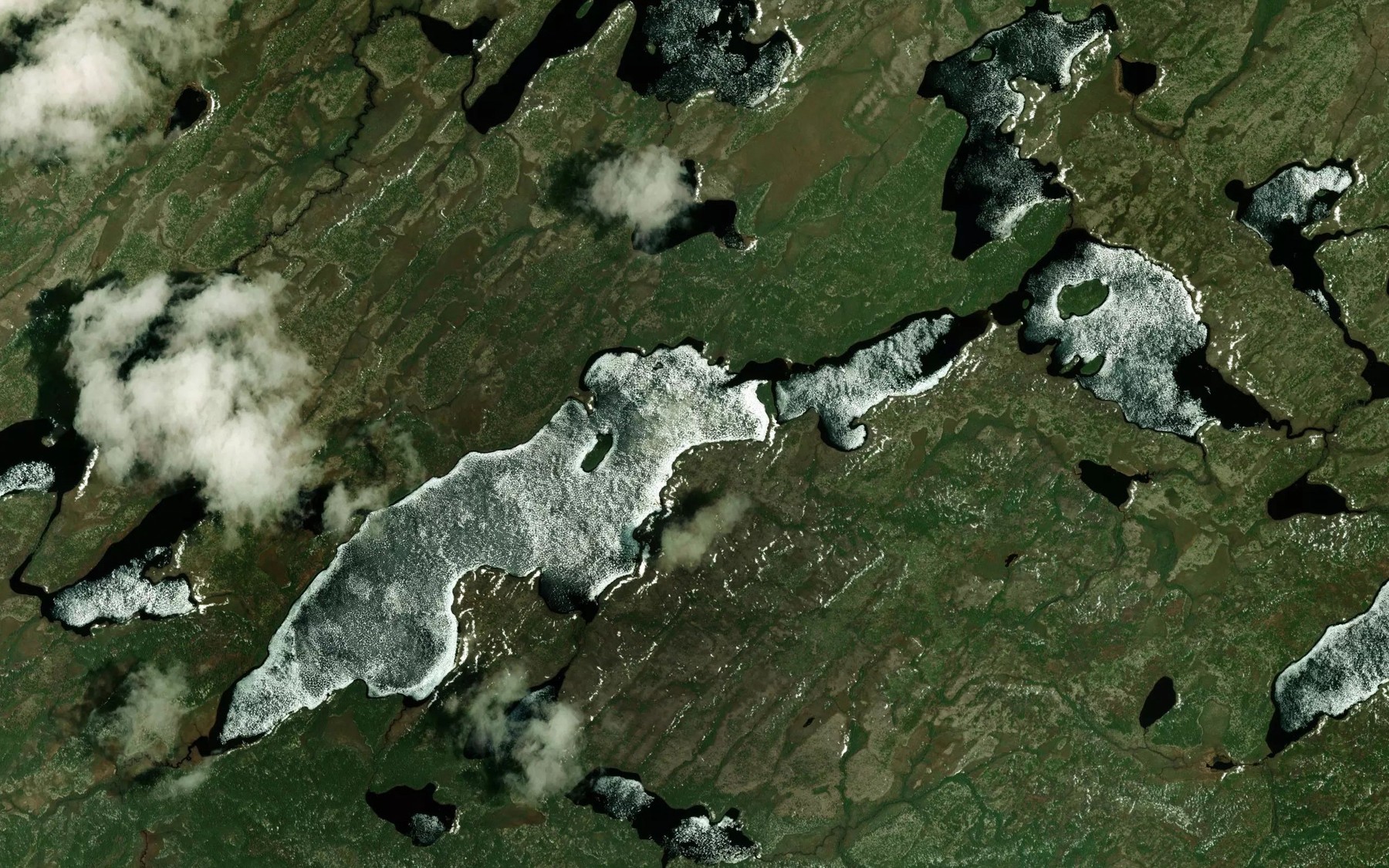 Satellite map of the Lac Kataskachiwekamash