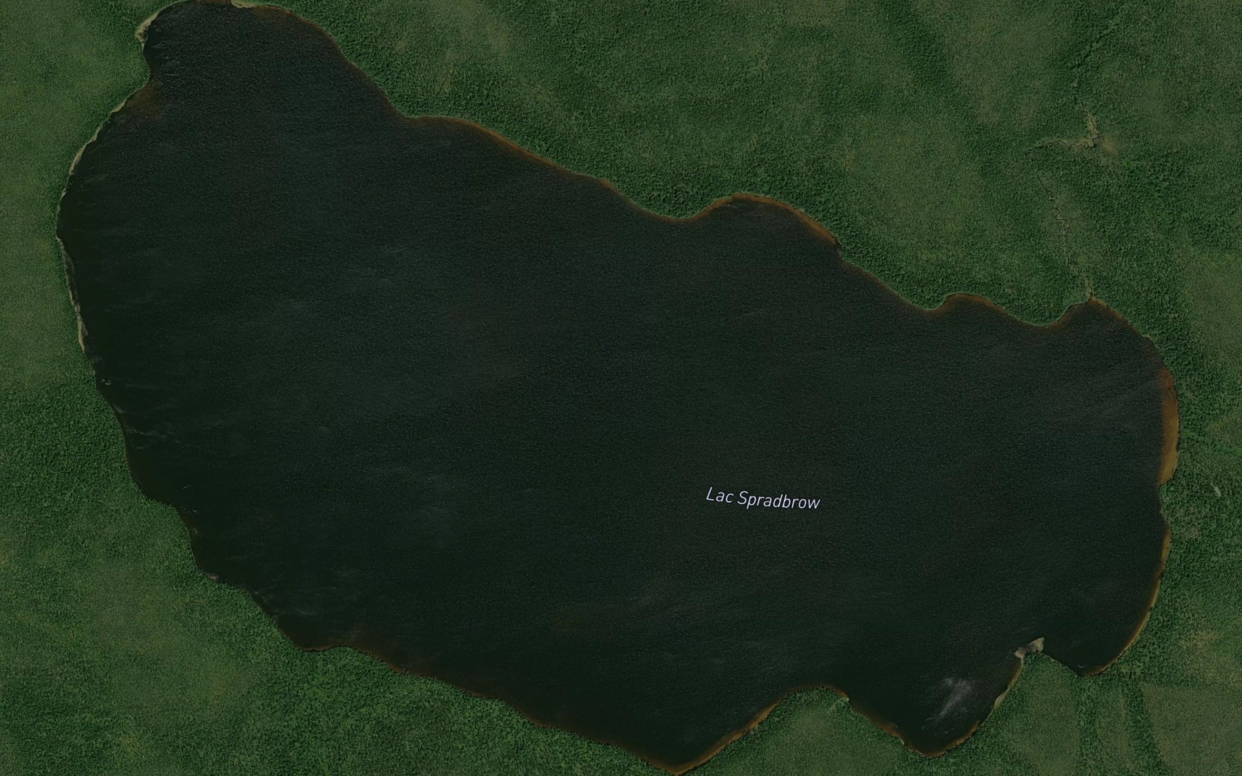 Satellite map of the Lac Spradbrow