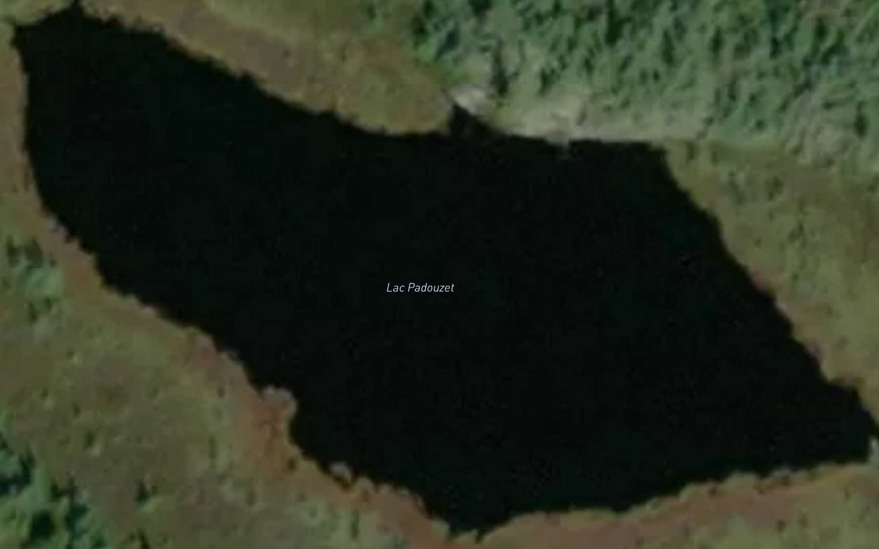 Satellite map of the Lac Padouzet