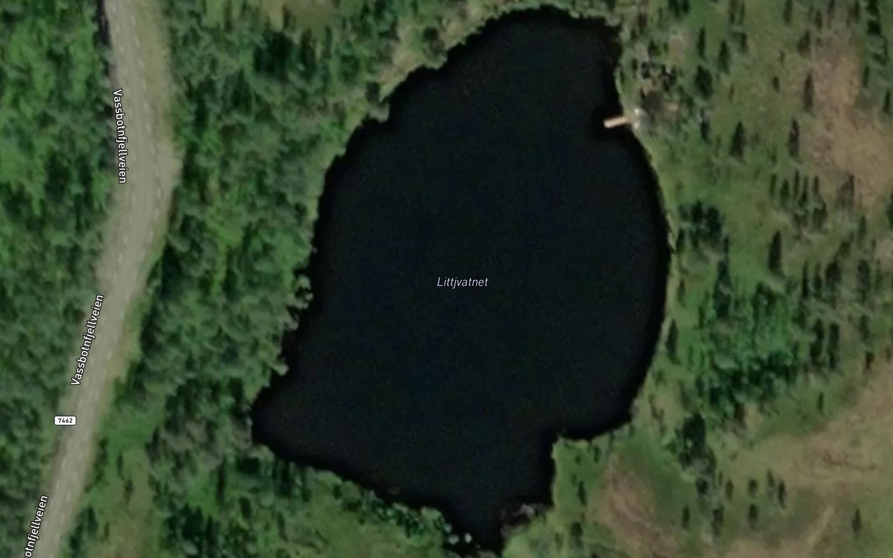 Satellite map of the Litlvatnet