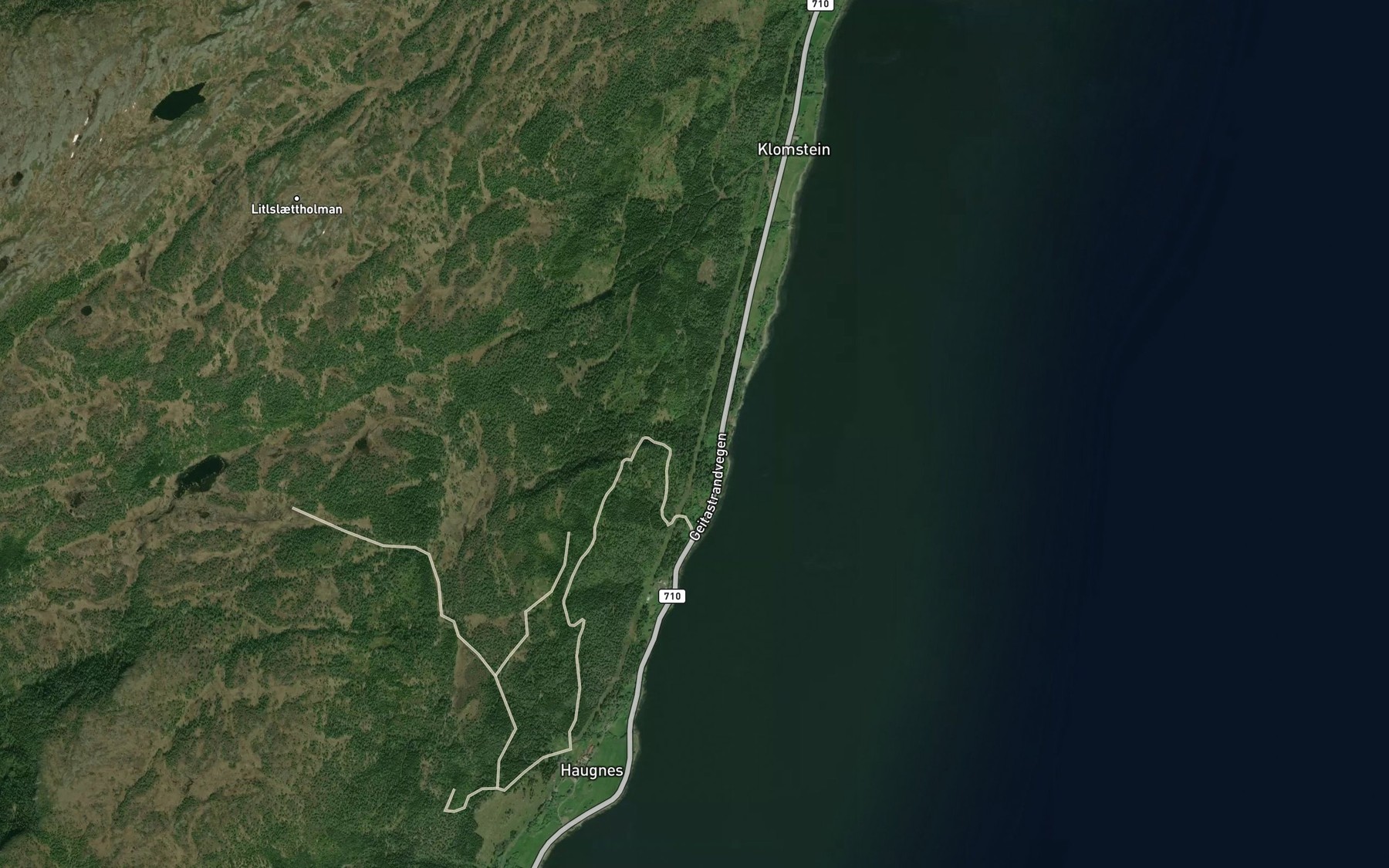 Satellite map of the Reinbekken