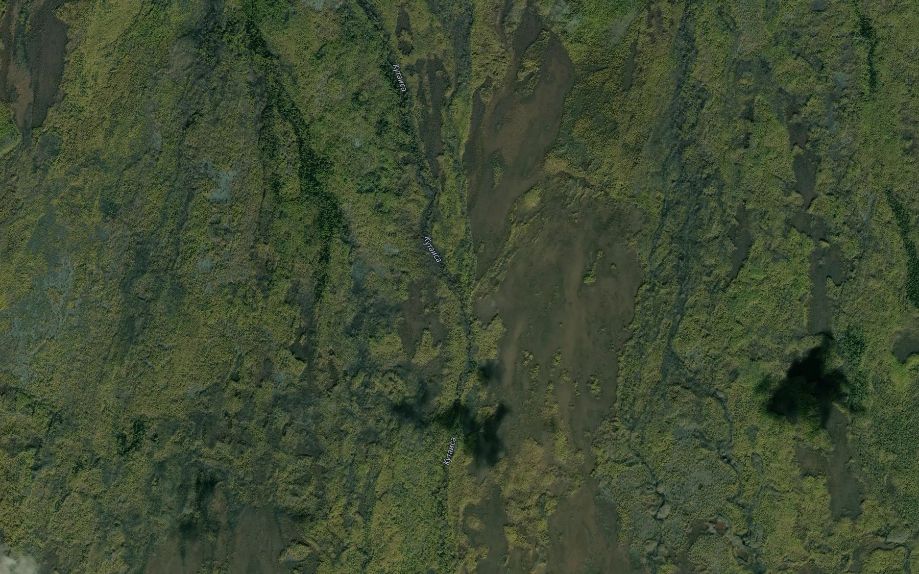 Satellite map of the Kamenushka