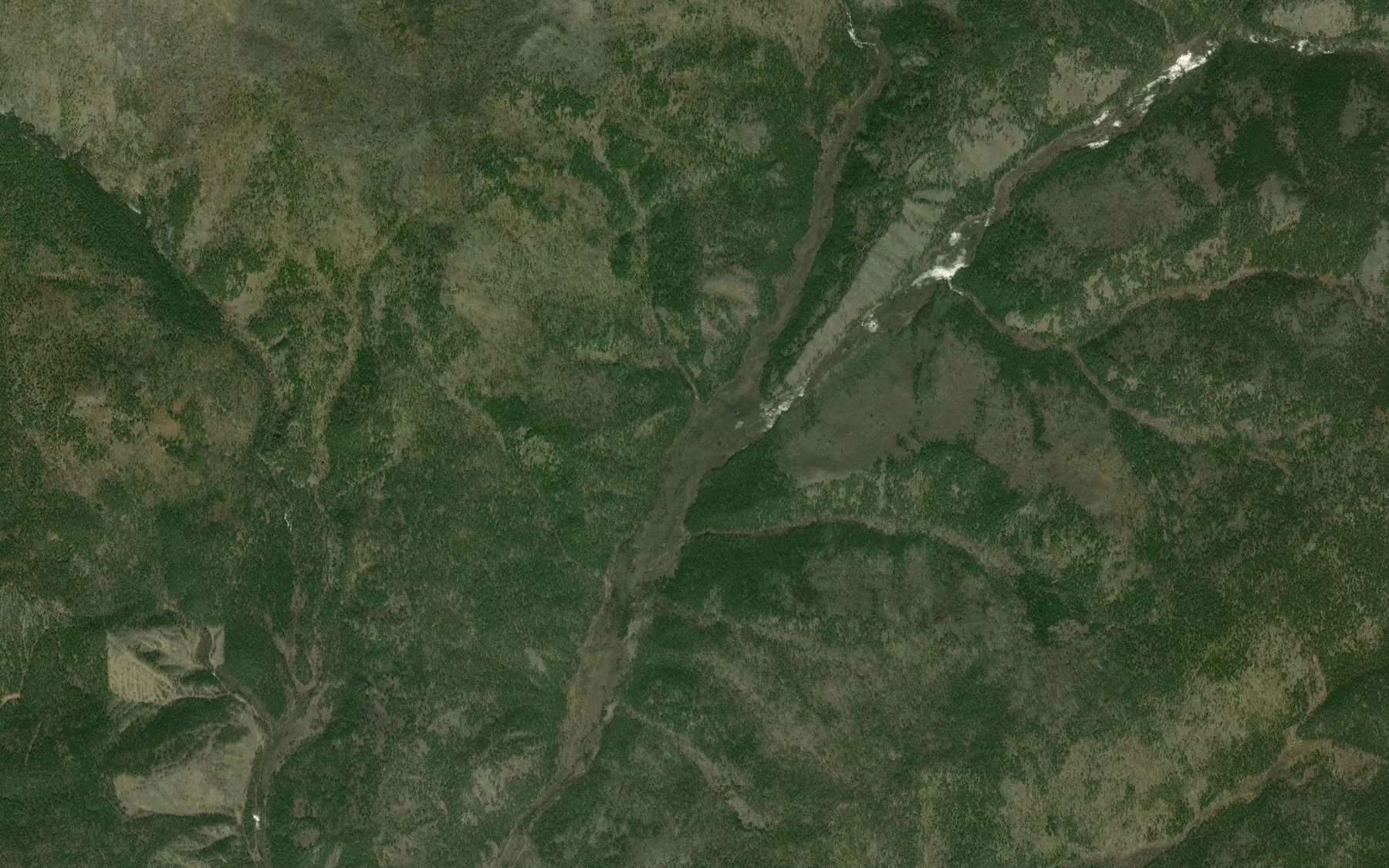 Satellite map of the Levyy Bil'chir