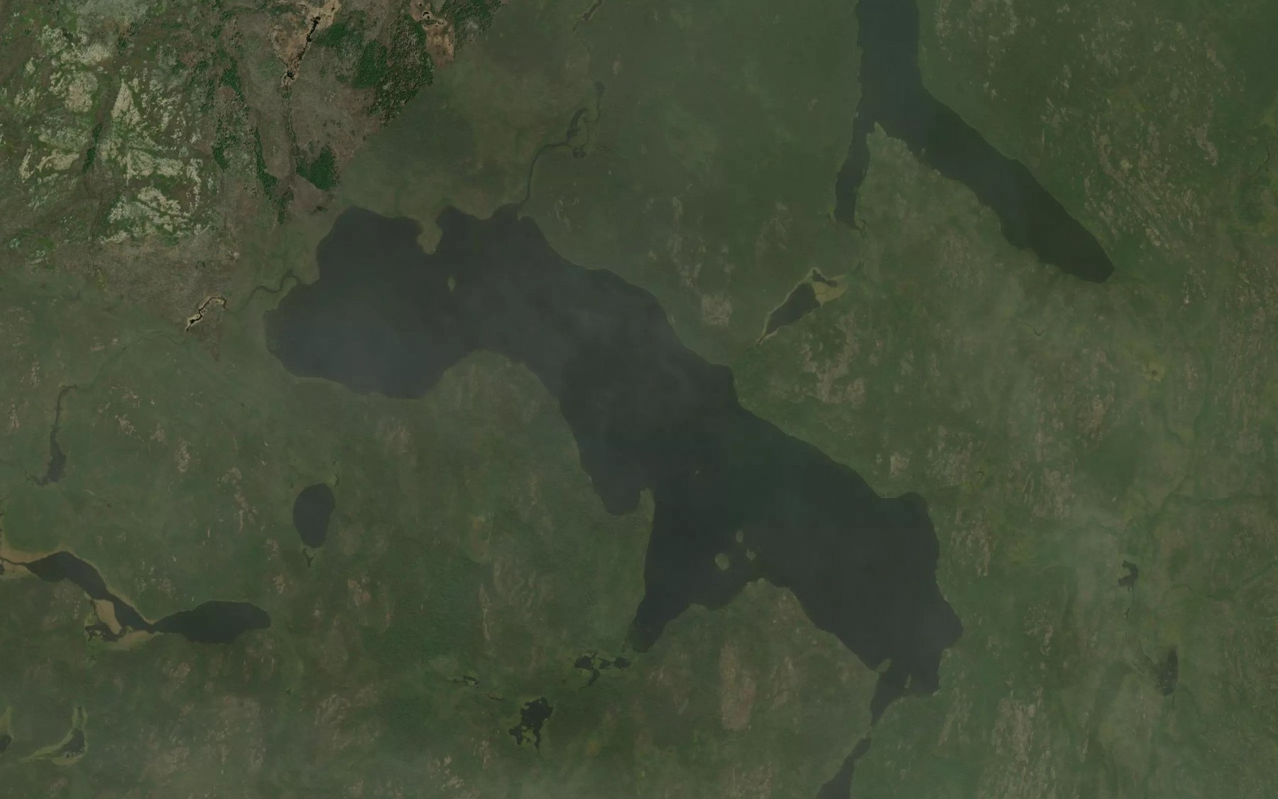 Satellite map of the Watt Lake
