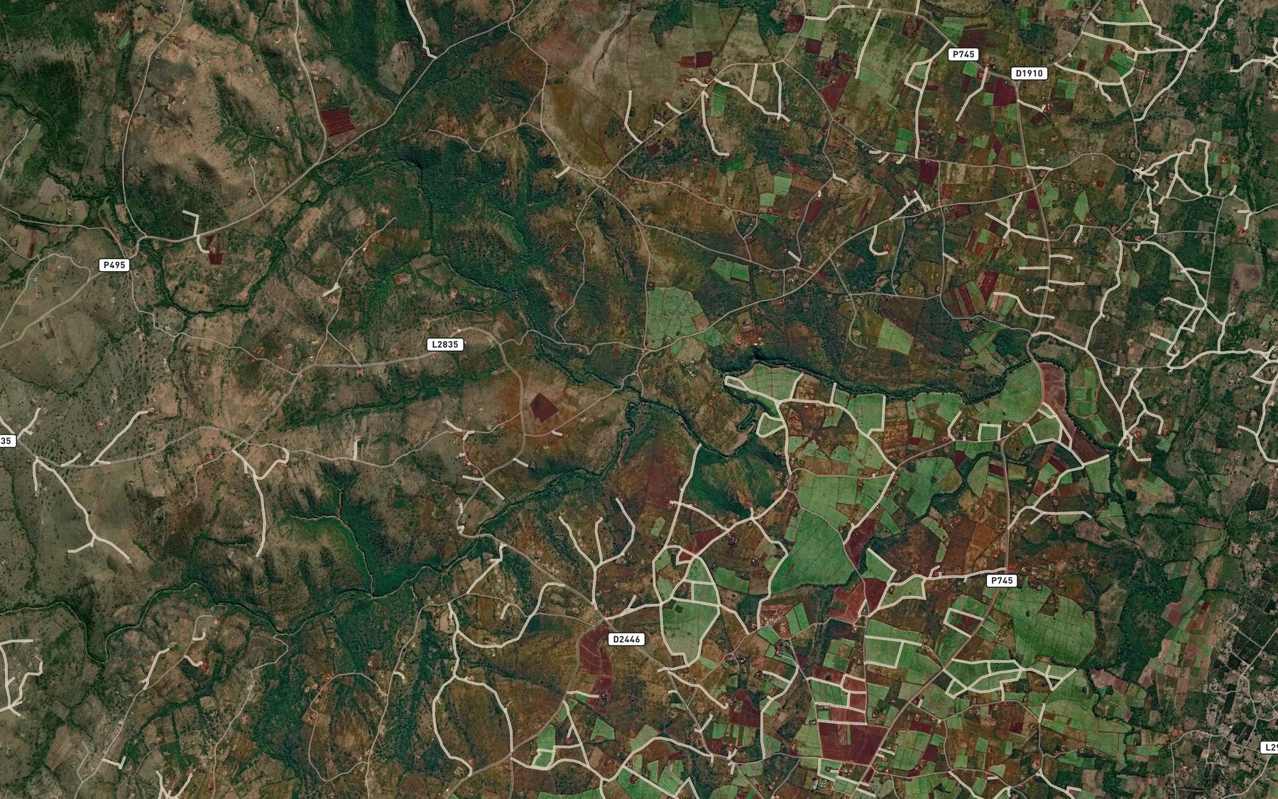 Satellite map of the Hlazane