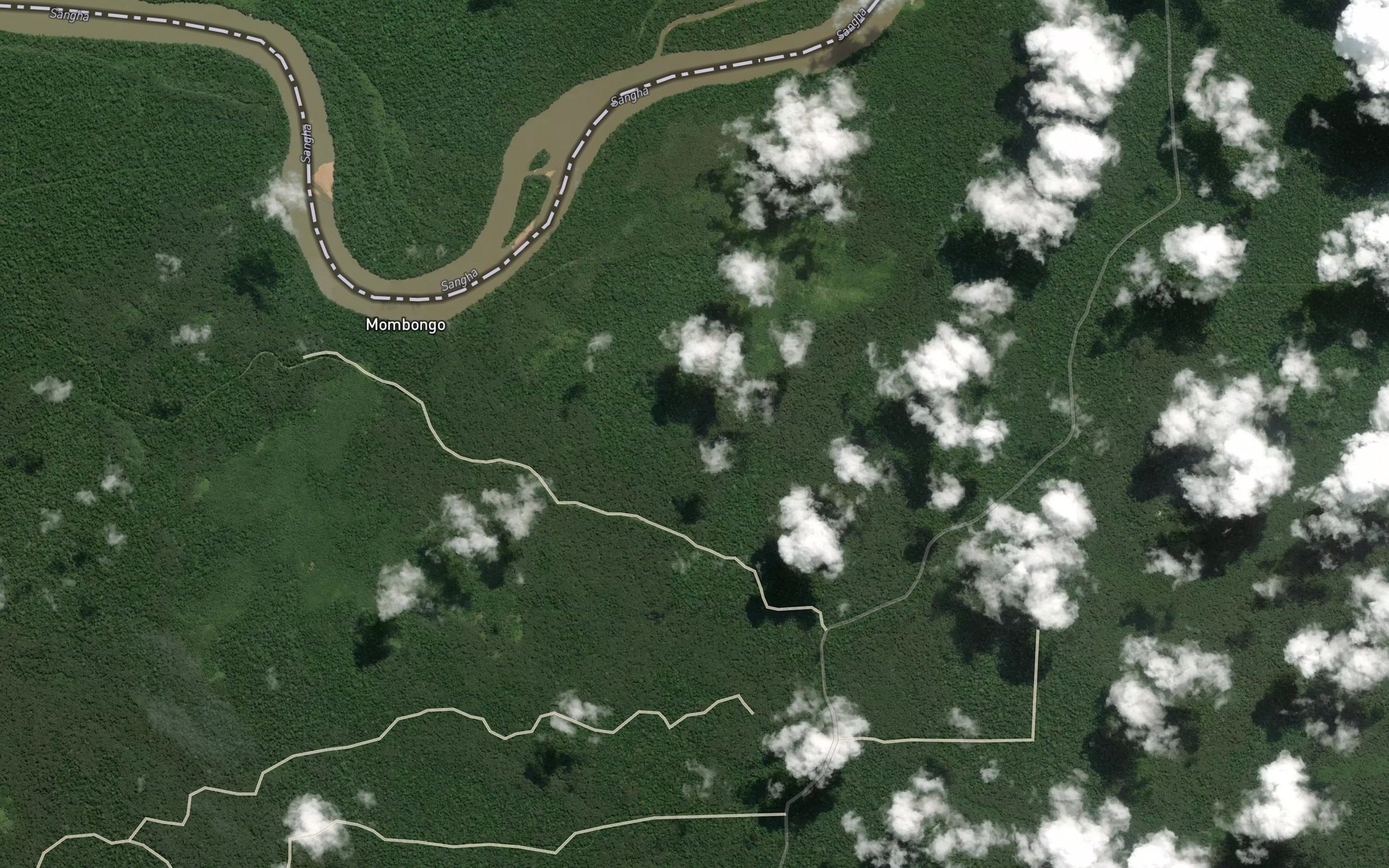 Satellite map of the Mouabongo