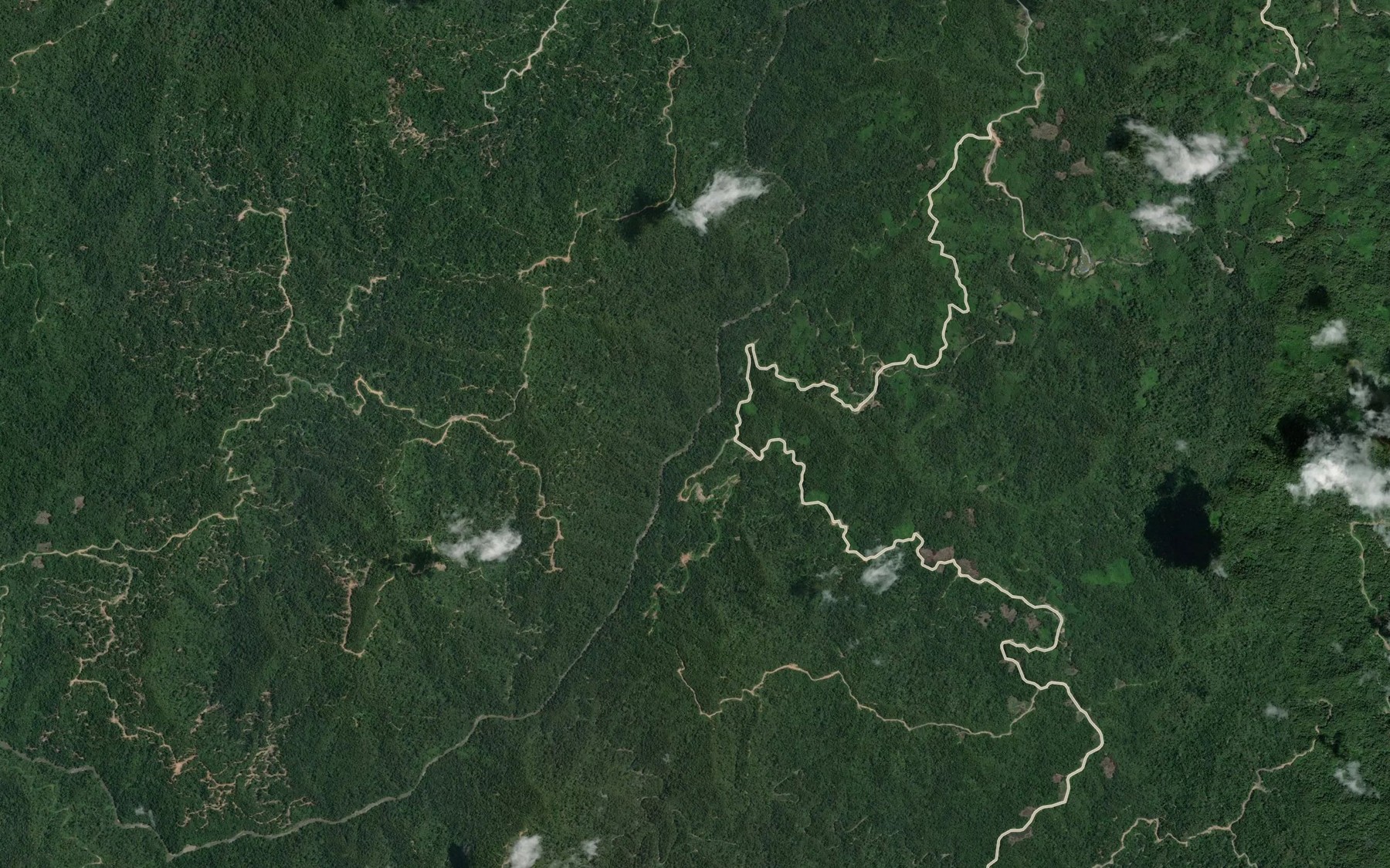 Satellite map of the Giam Pasa