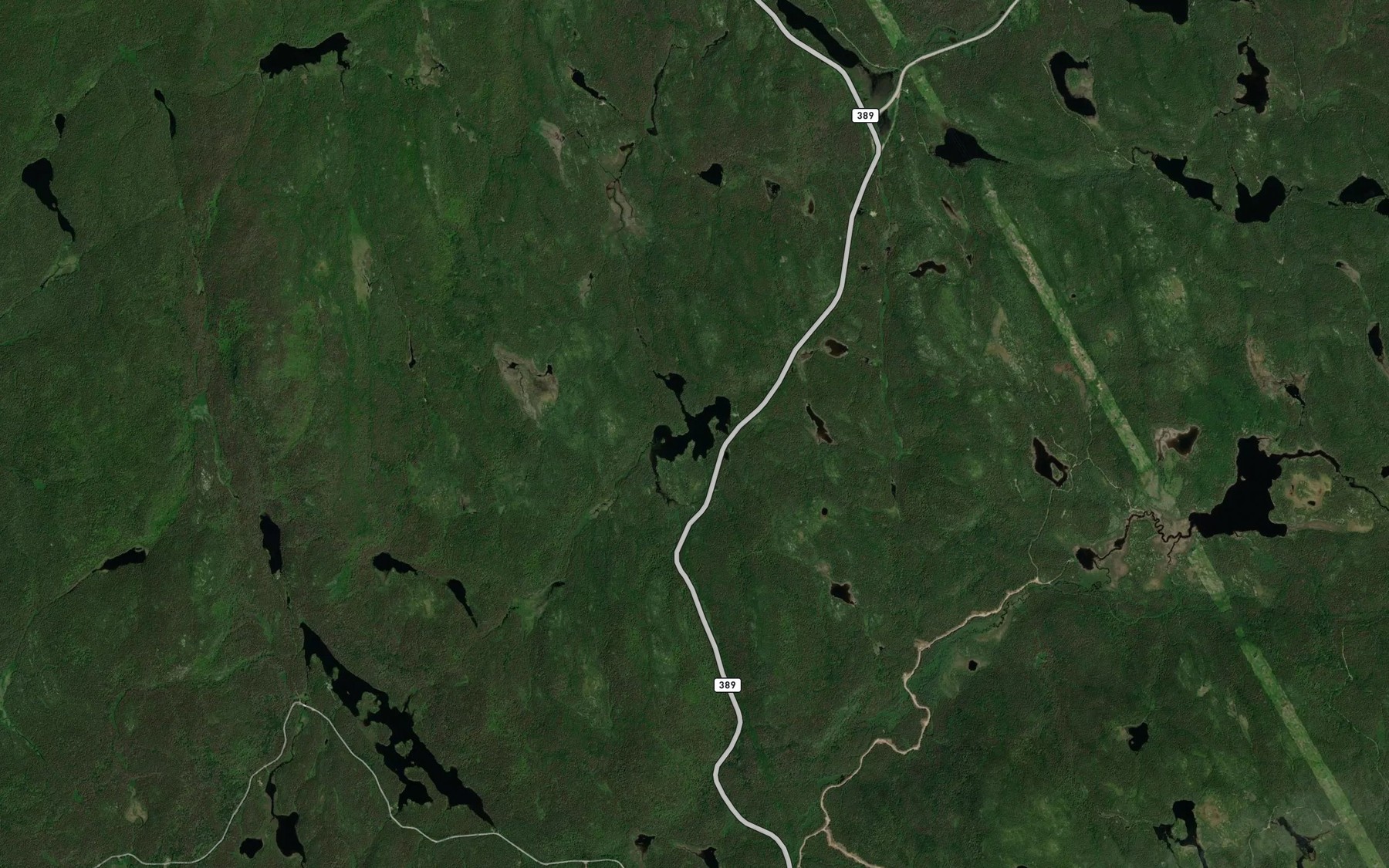Satellite map of the Lac Gendron