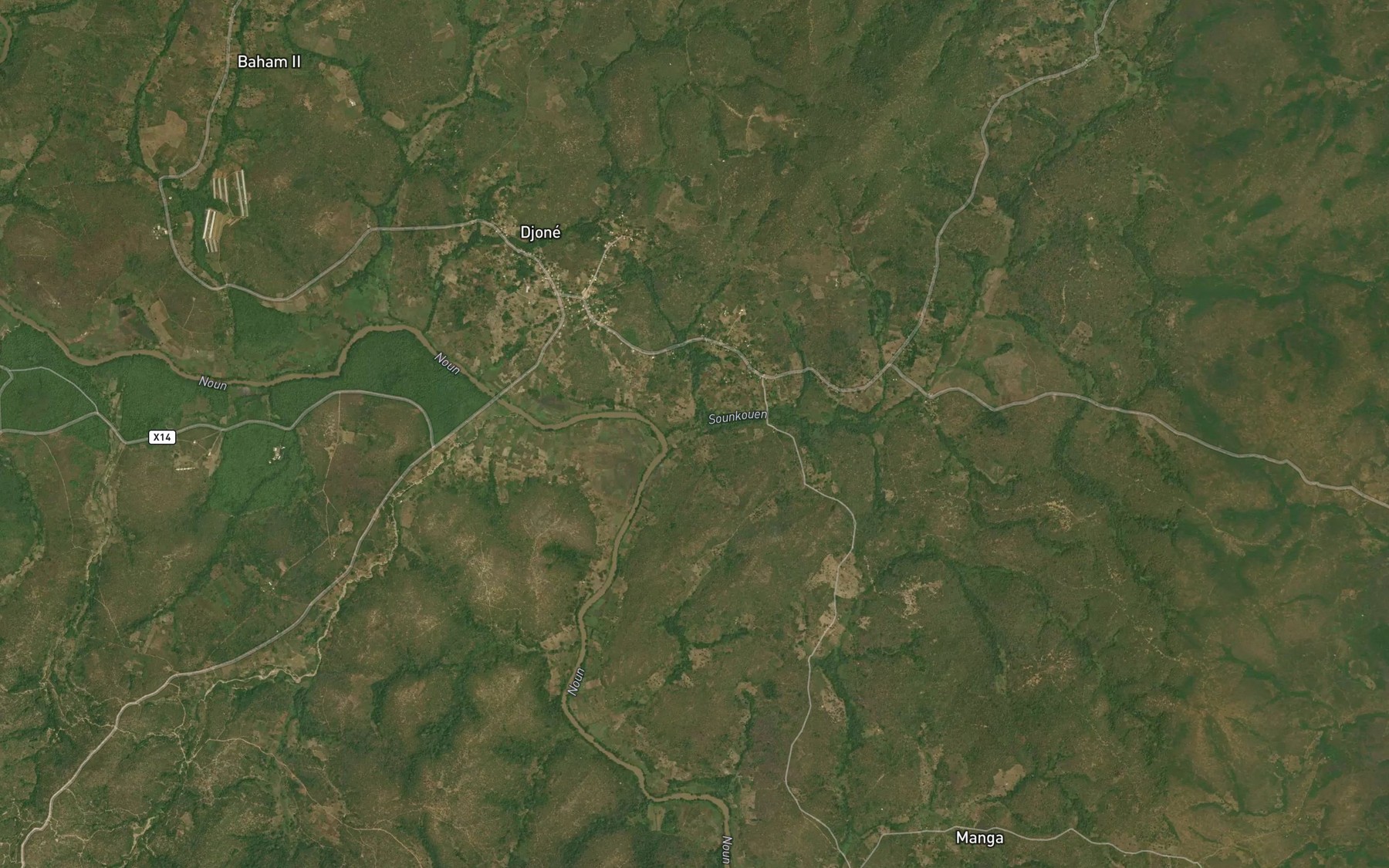 Satellite map of the Mfolong