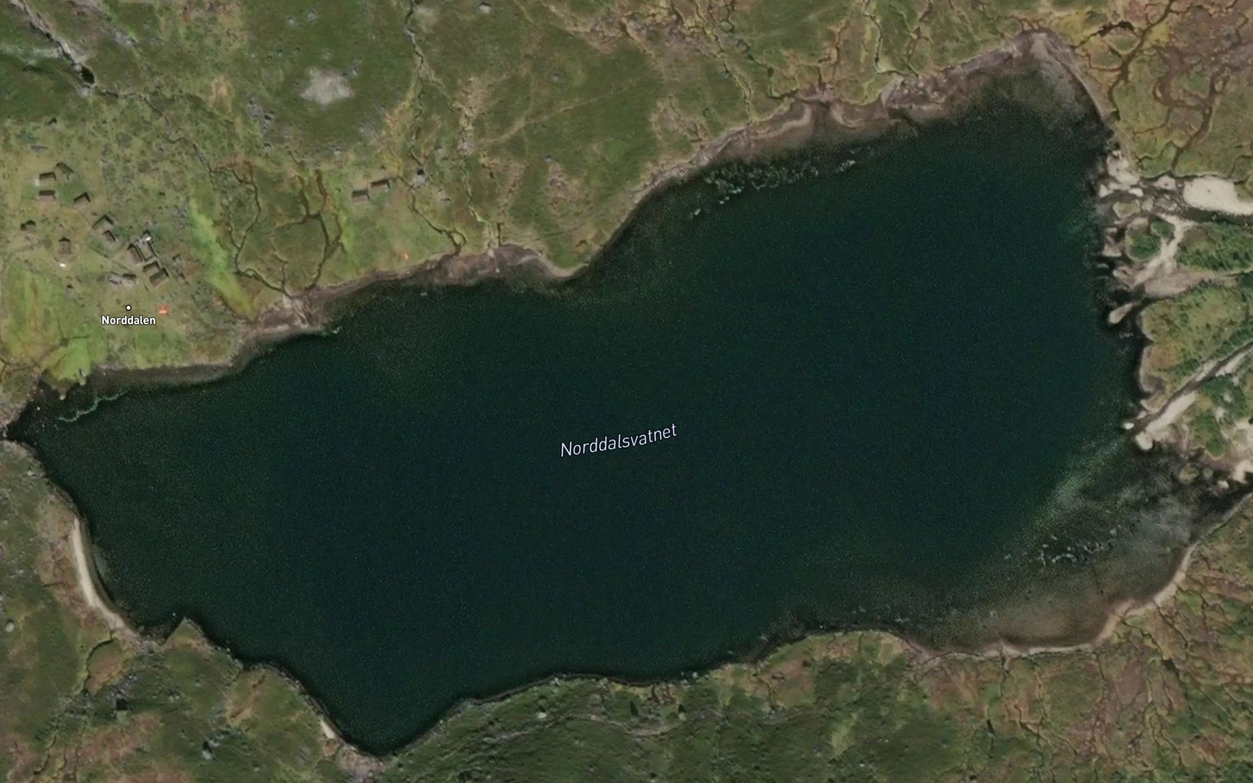 Satellite map of the Norddalsvatnet