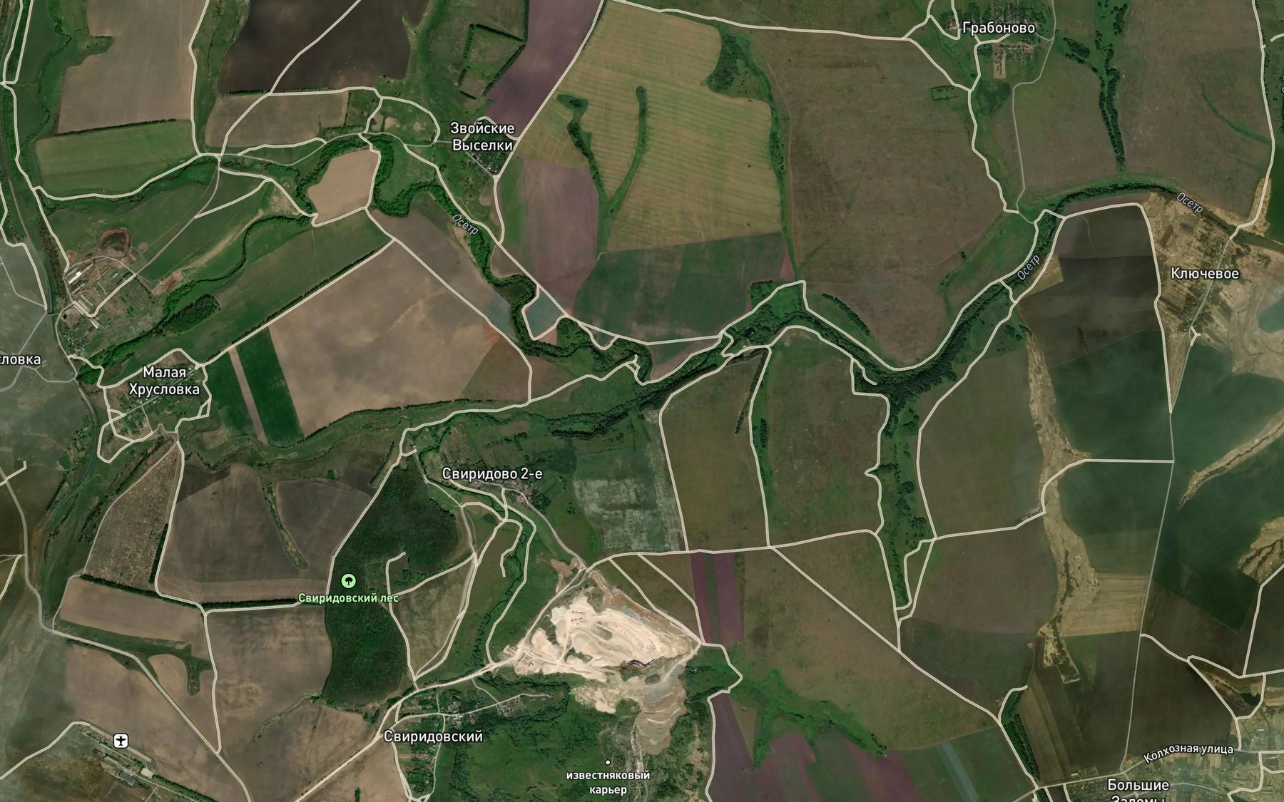 Satellite map of the Venevka