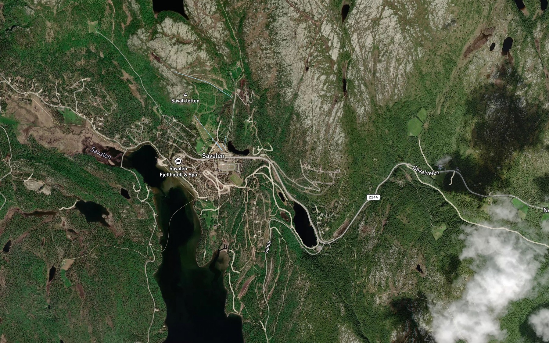 Satellite map of the Kviknedolsbekken